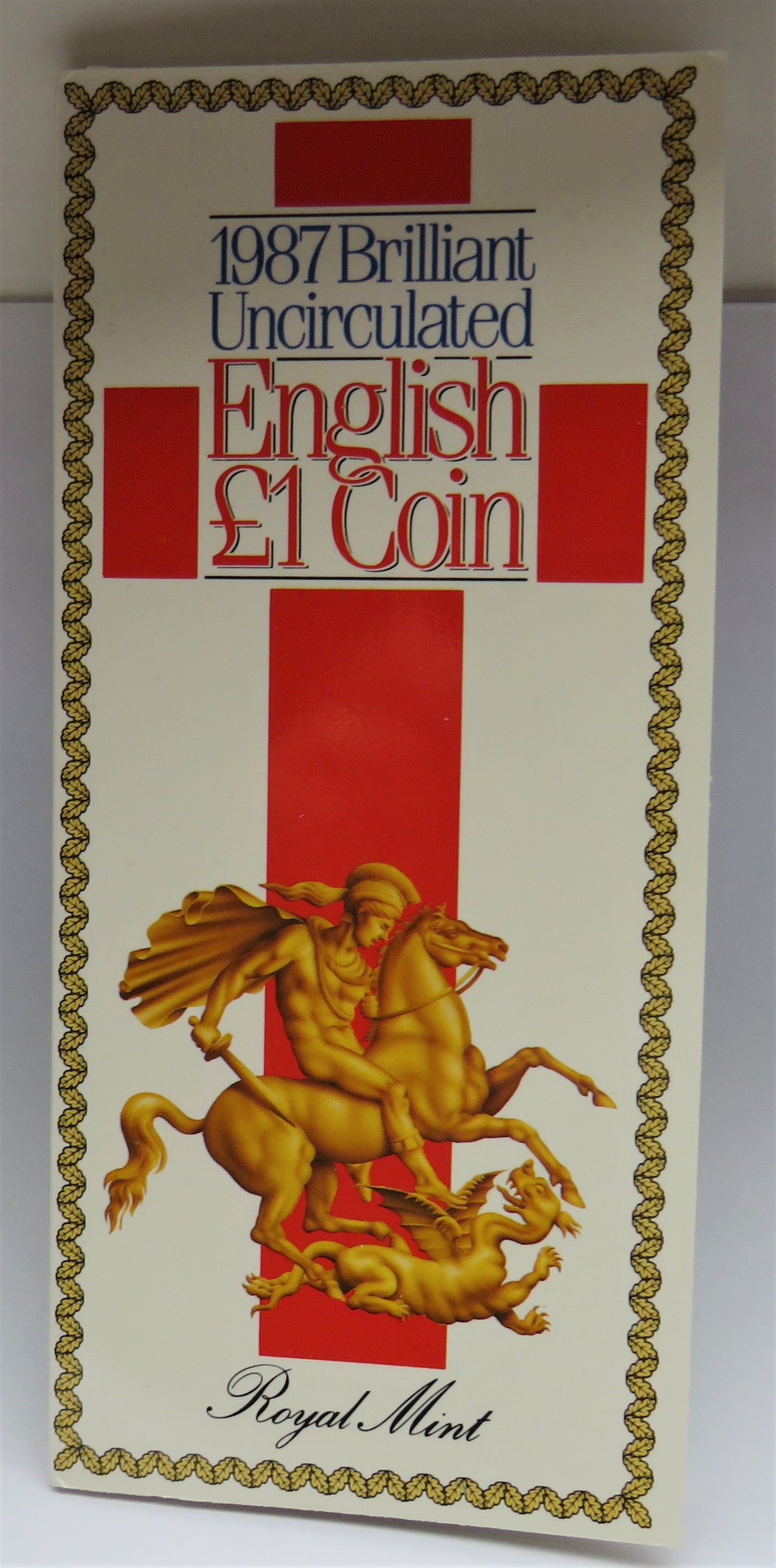 1987 Brilliant Uncirculated English £1 Coin Pack - Royal Mint
