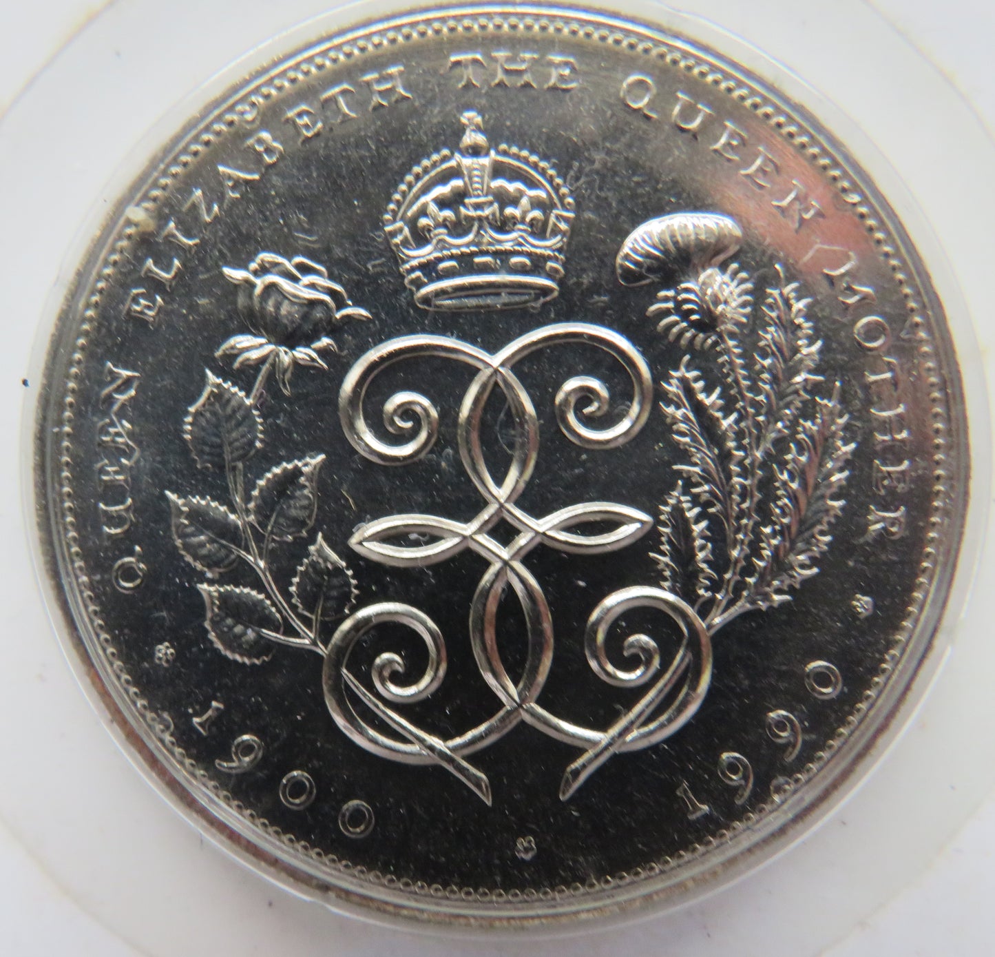 1900-1990 Queen Mother 90th Birthday Commemorative £5 Five Pound Coin