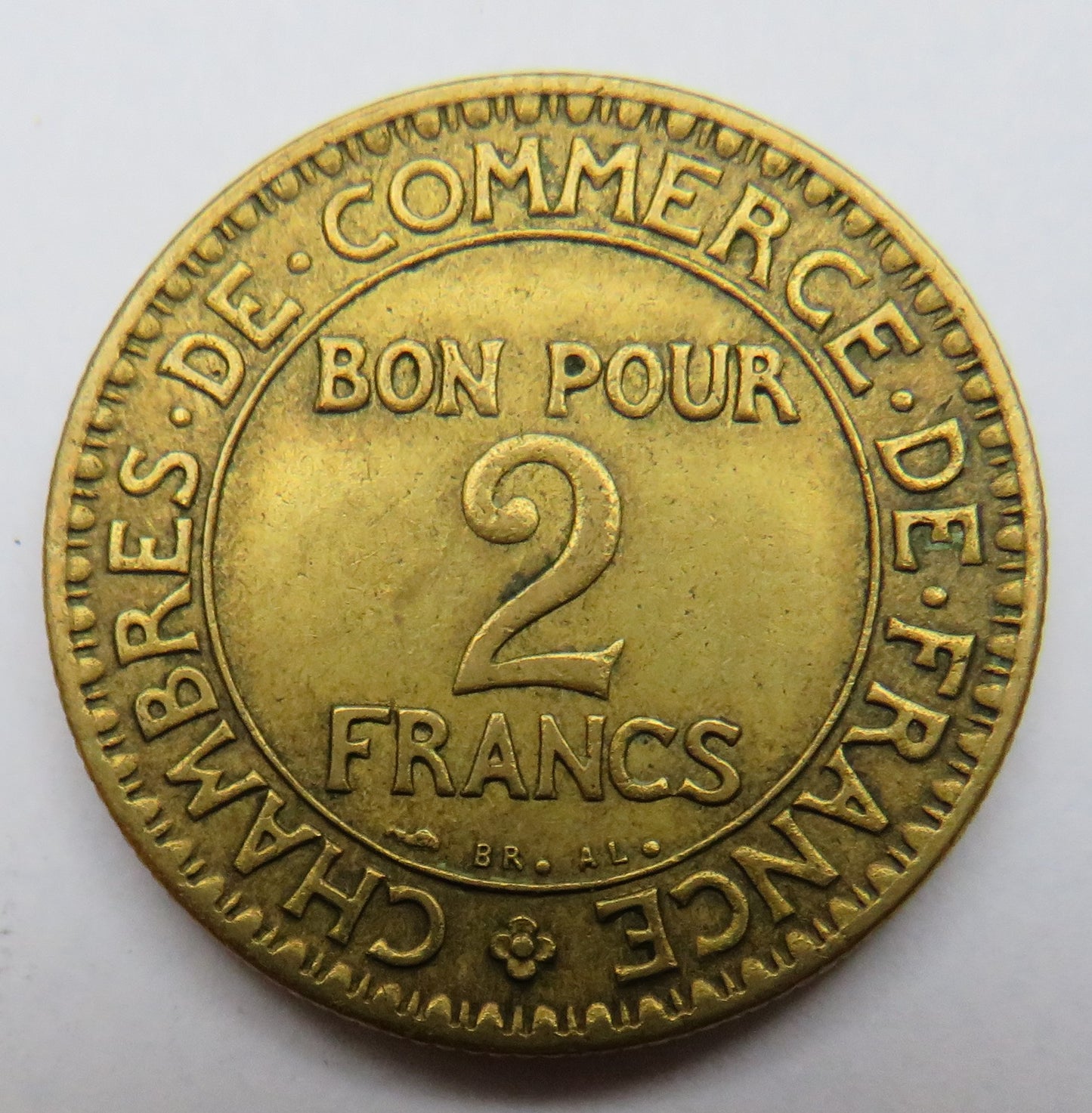 1925 France 2 Francs Coin