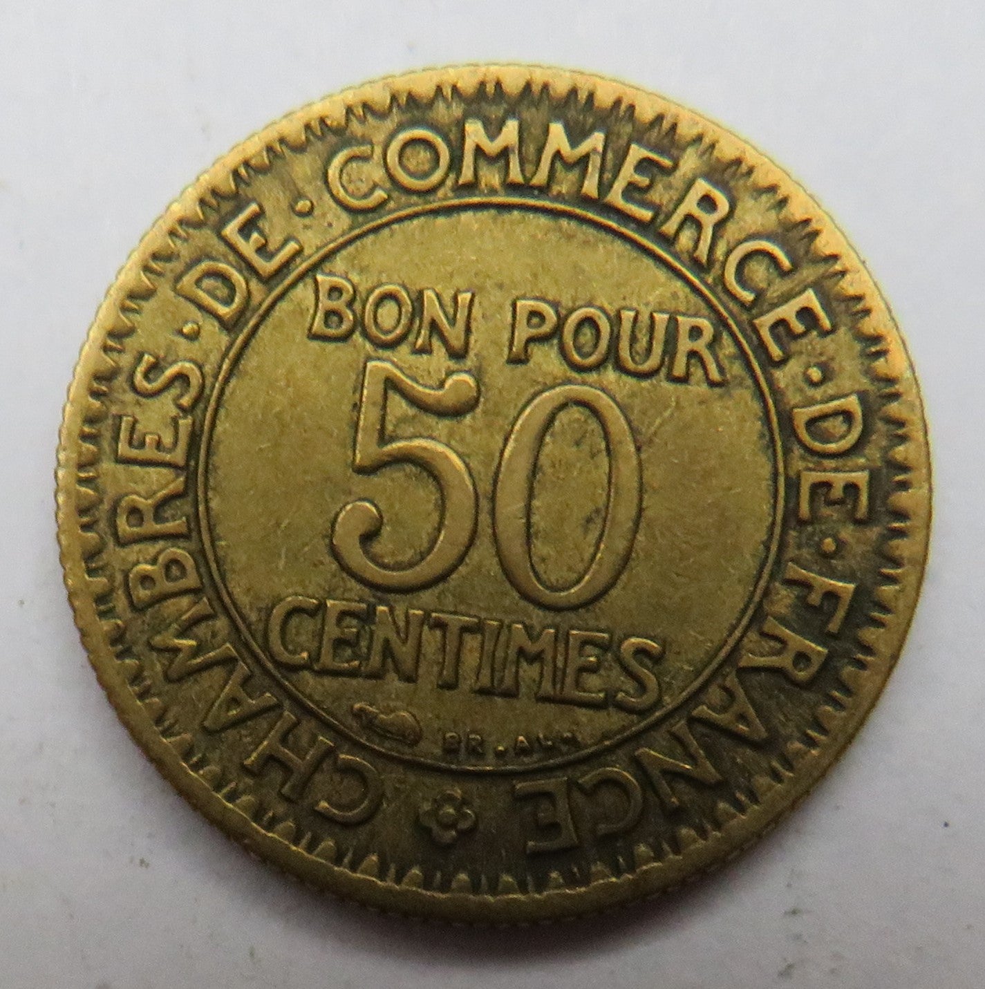 1925 France 50 Centimes Coin