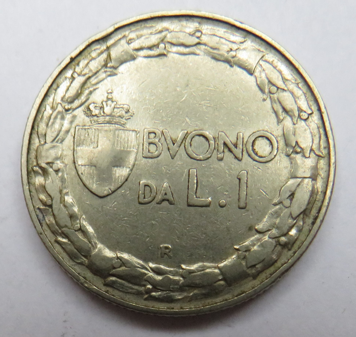 1922 Italy One Lira Coin