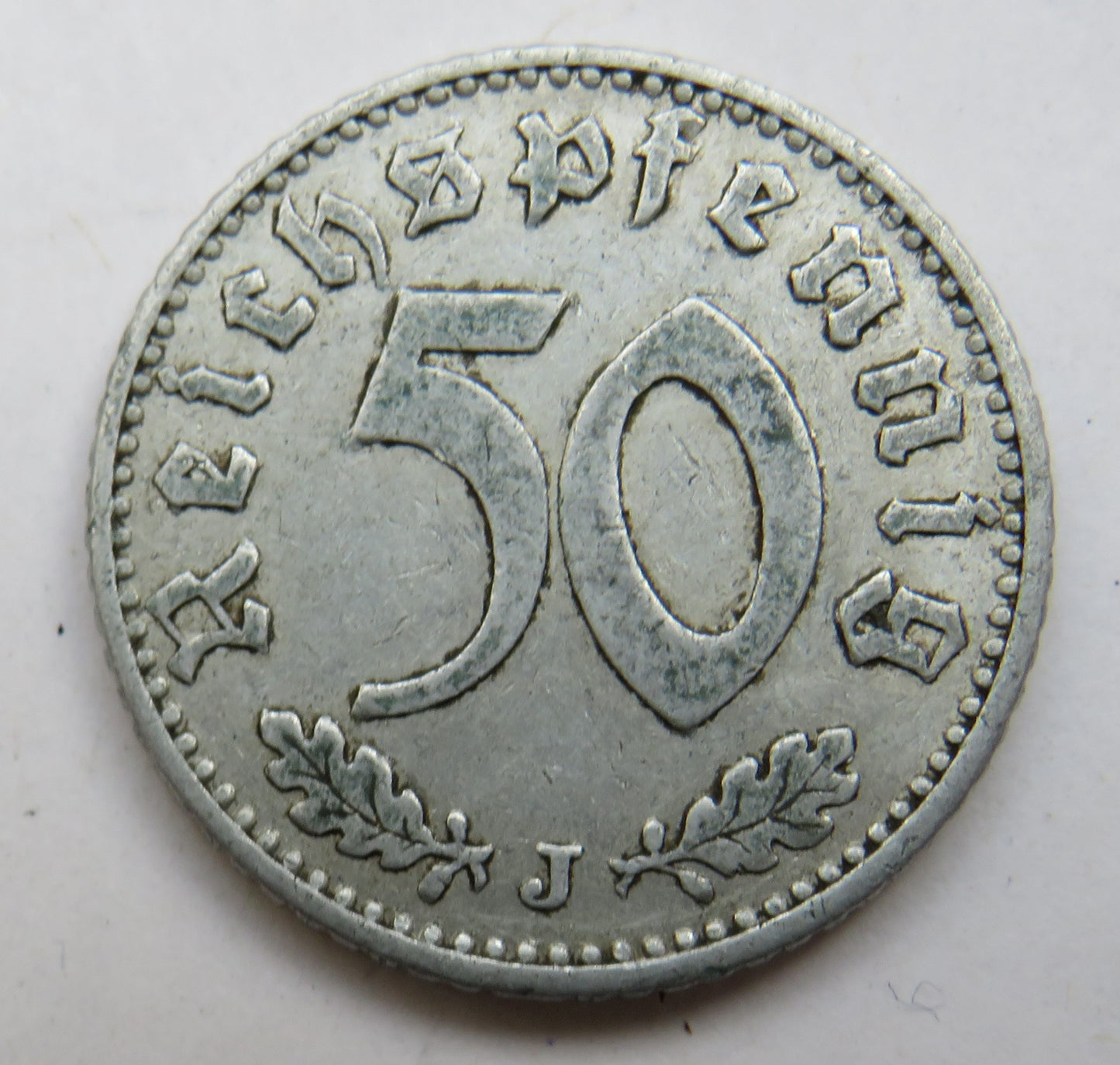 1935-J Germany 50 Reichspfennig Coin