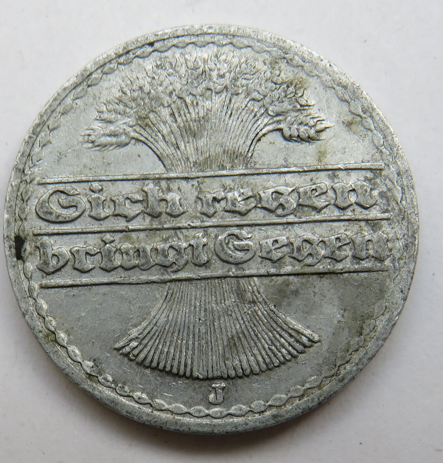 1922-J Germany - Weimar Republic 50 Pfennig Coin