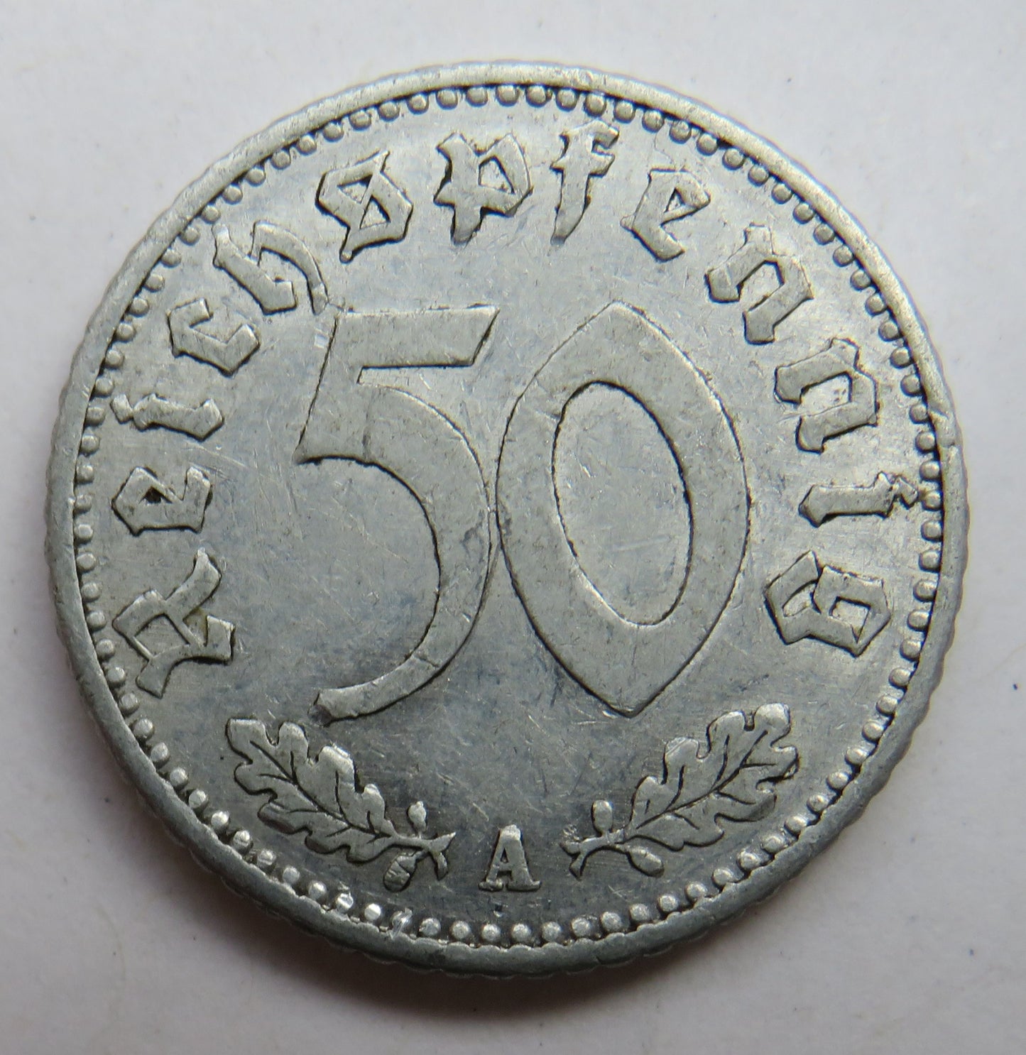 1935-A Germany 50 Reichspfennig Coin