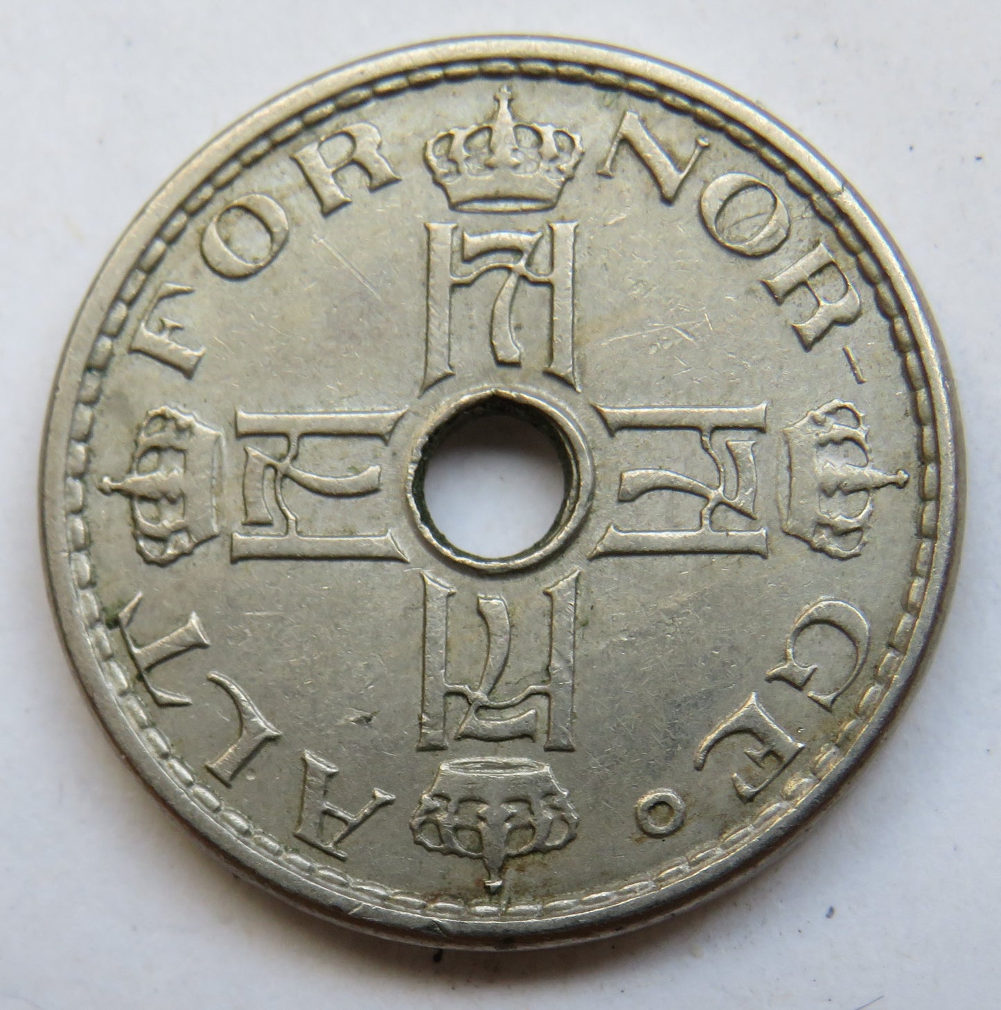 1941 Norway 50 Ore Coin