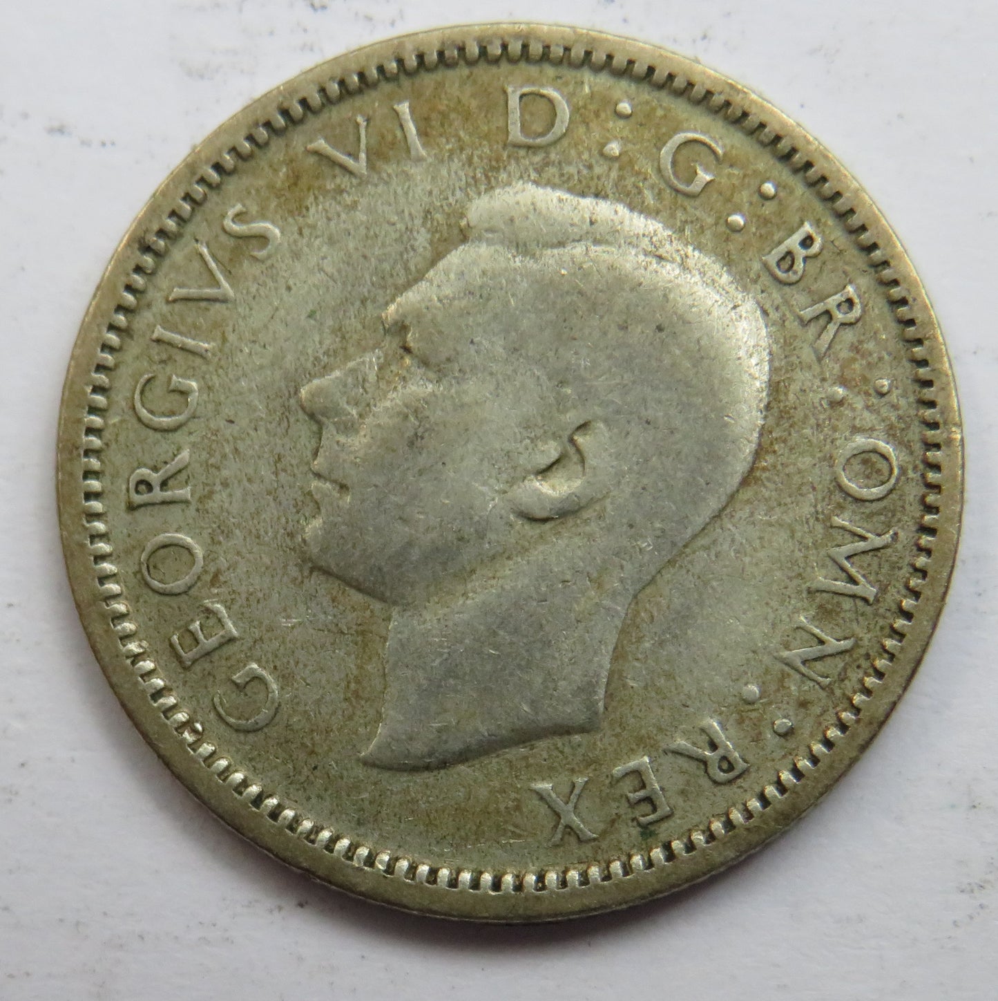 1942 King George VI Silver Sixpence Coin - Great Britain