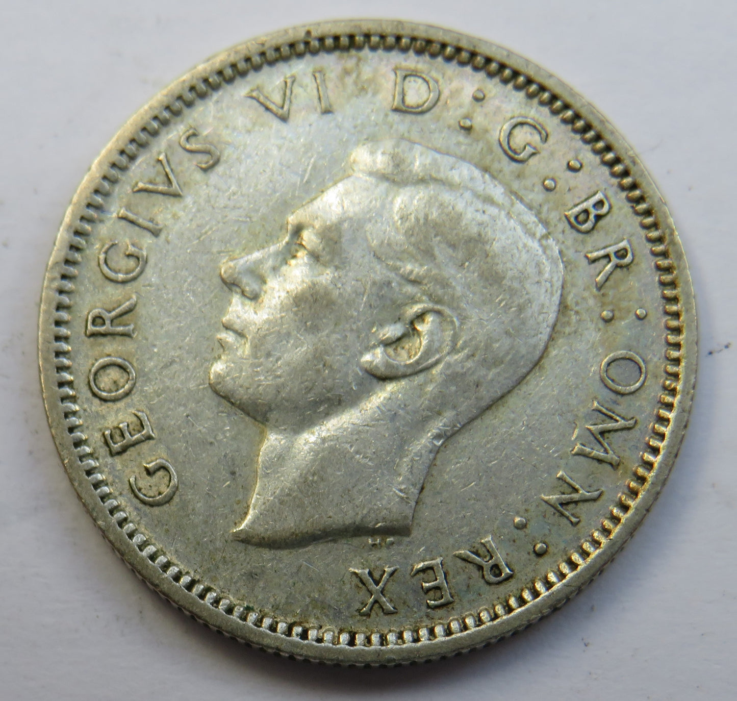 1946 King George VI Silver Sixpence Coin - Great Britain