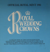Load image into Gallery viewer, 1981 Official Royal Mint Royal Wedding 12 Crown Collection
