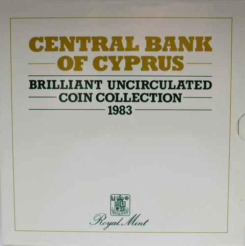 1983 Central Bank Of Cyprus Brilliant Uncirculated Coin Collection