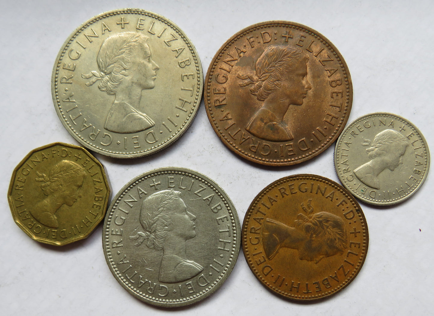 1967 Queen Elizabeth II Great Britain Coin Year Set