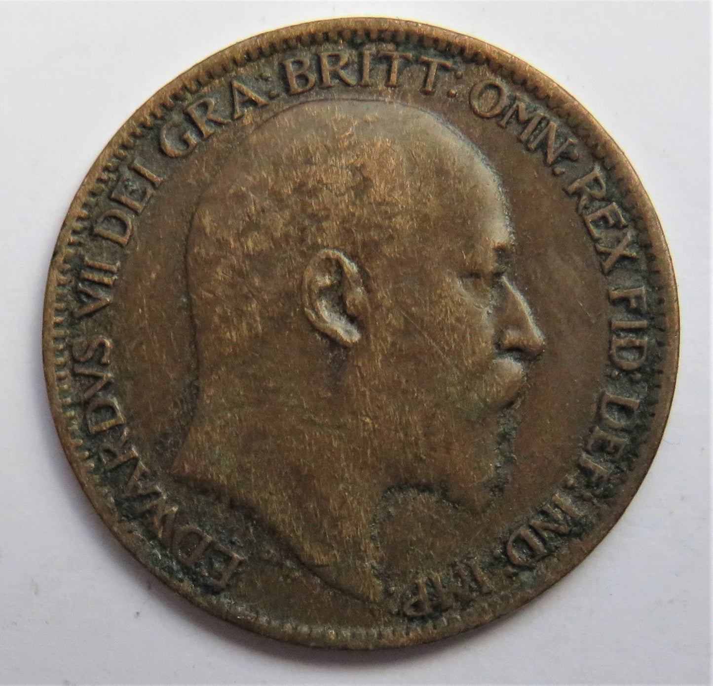 1909 King Edward VII Farthing Coin - Great Britain