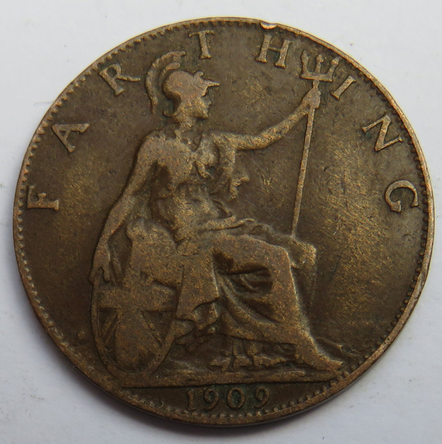 1909 King Edward VII Farthing Coin - Great Britain