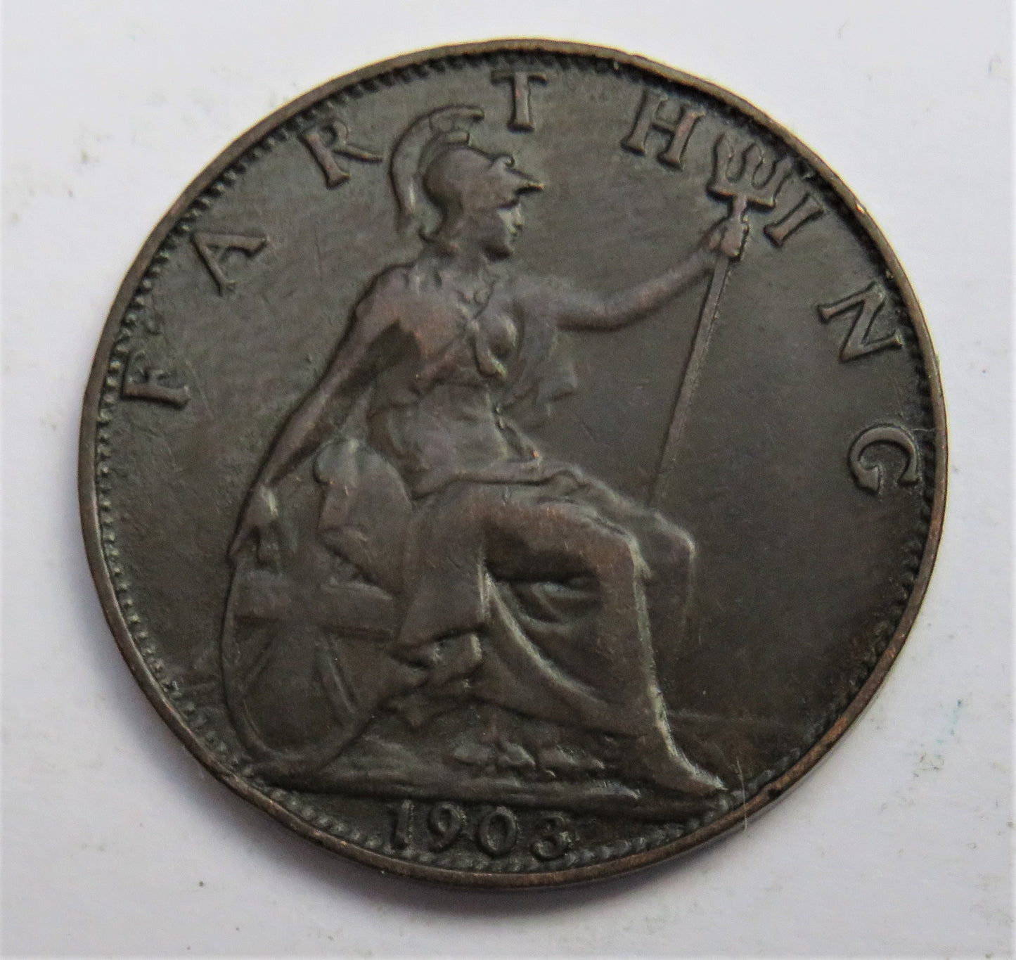 1903 King Edward VII Farthing Coin - Great Britain