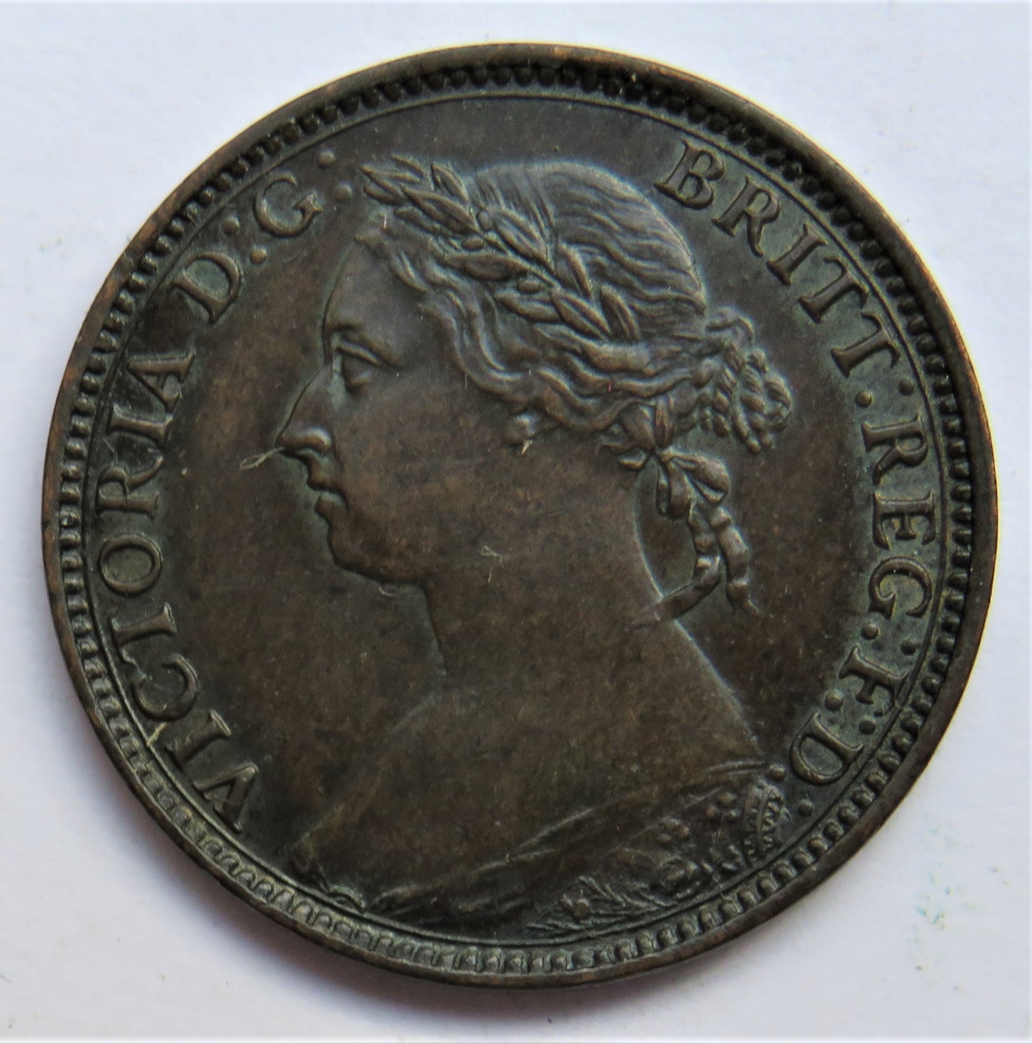 1891 Queen Victoria Farthing Coin - Great Britain