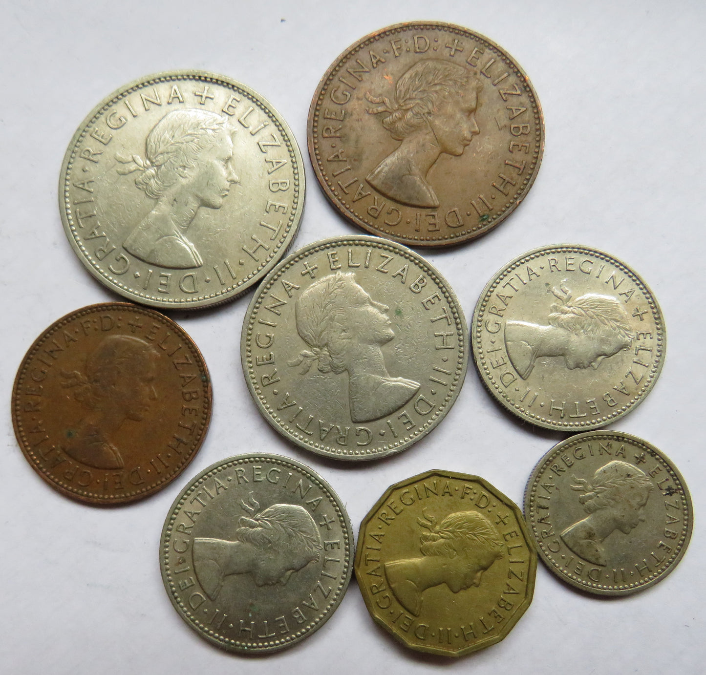 1962 Queen Elizabeth II Great Britain Coin Year Set