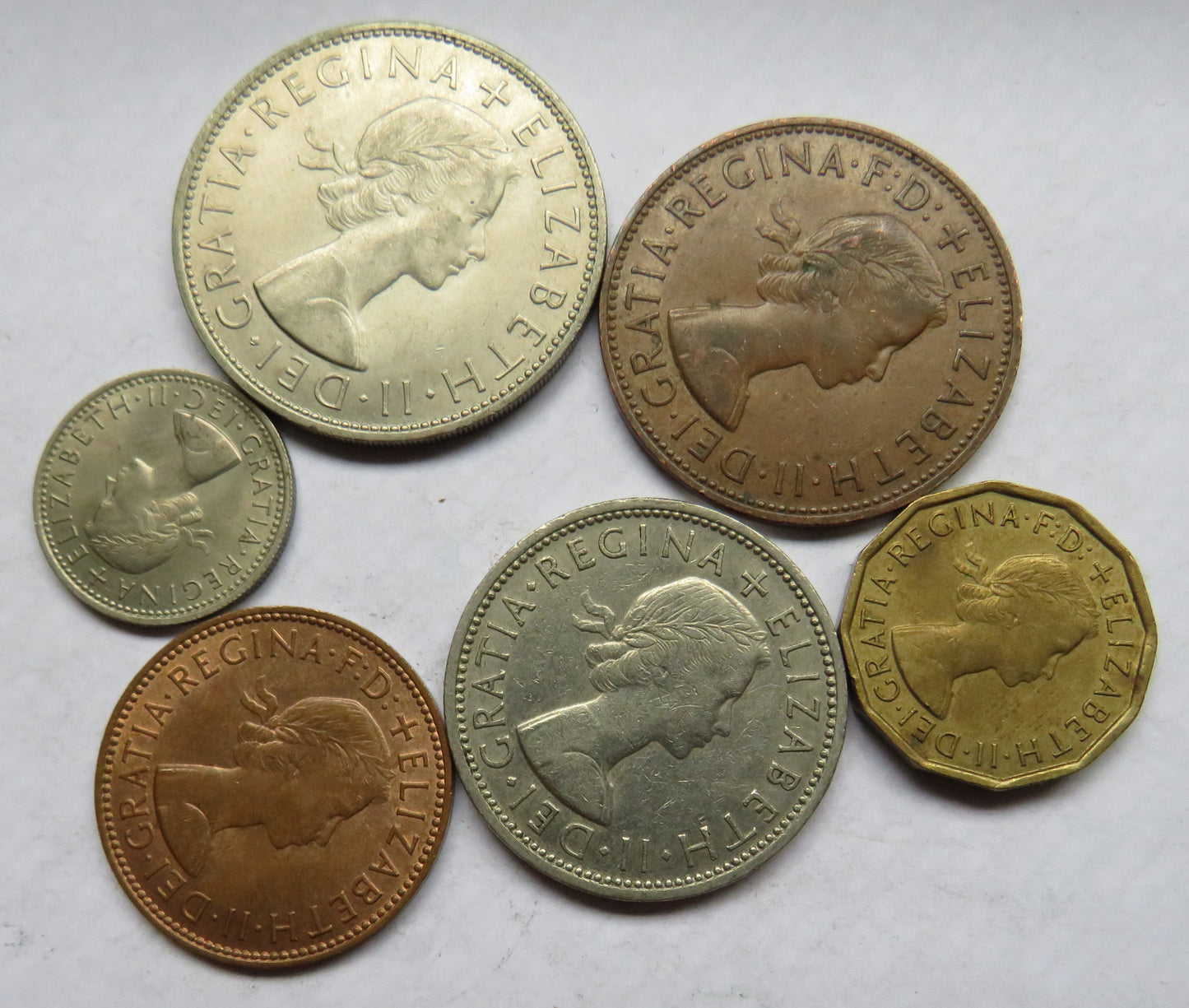 1967 Queen Elizabeth II Great Britain Coin Year Set