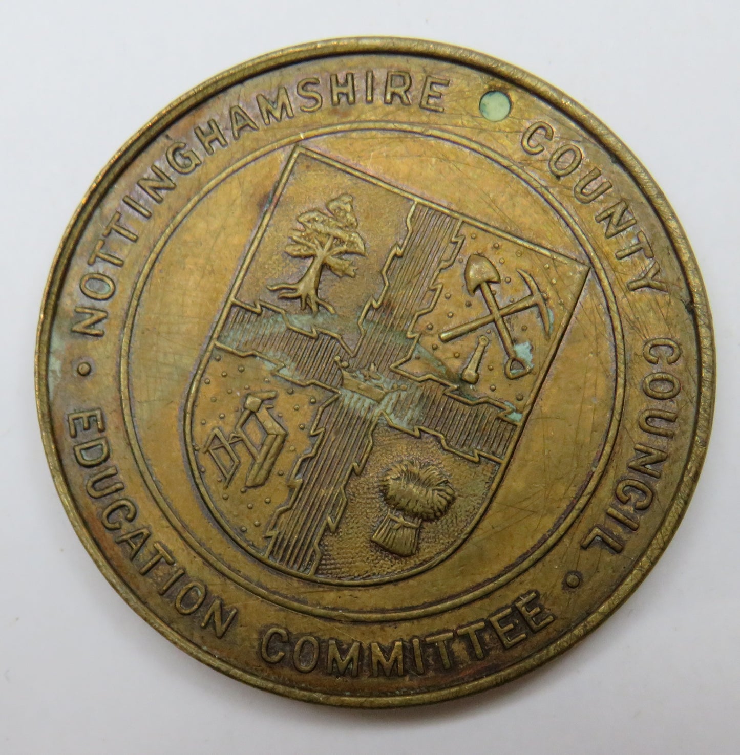 1910-1935 George & Mary Silver Jubilee Medal Nottinghamshire County Council Education Medal