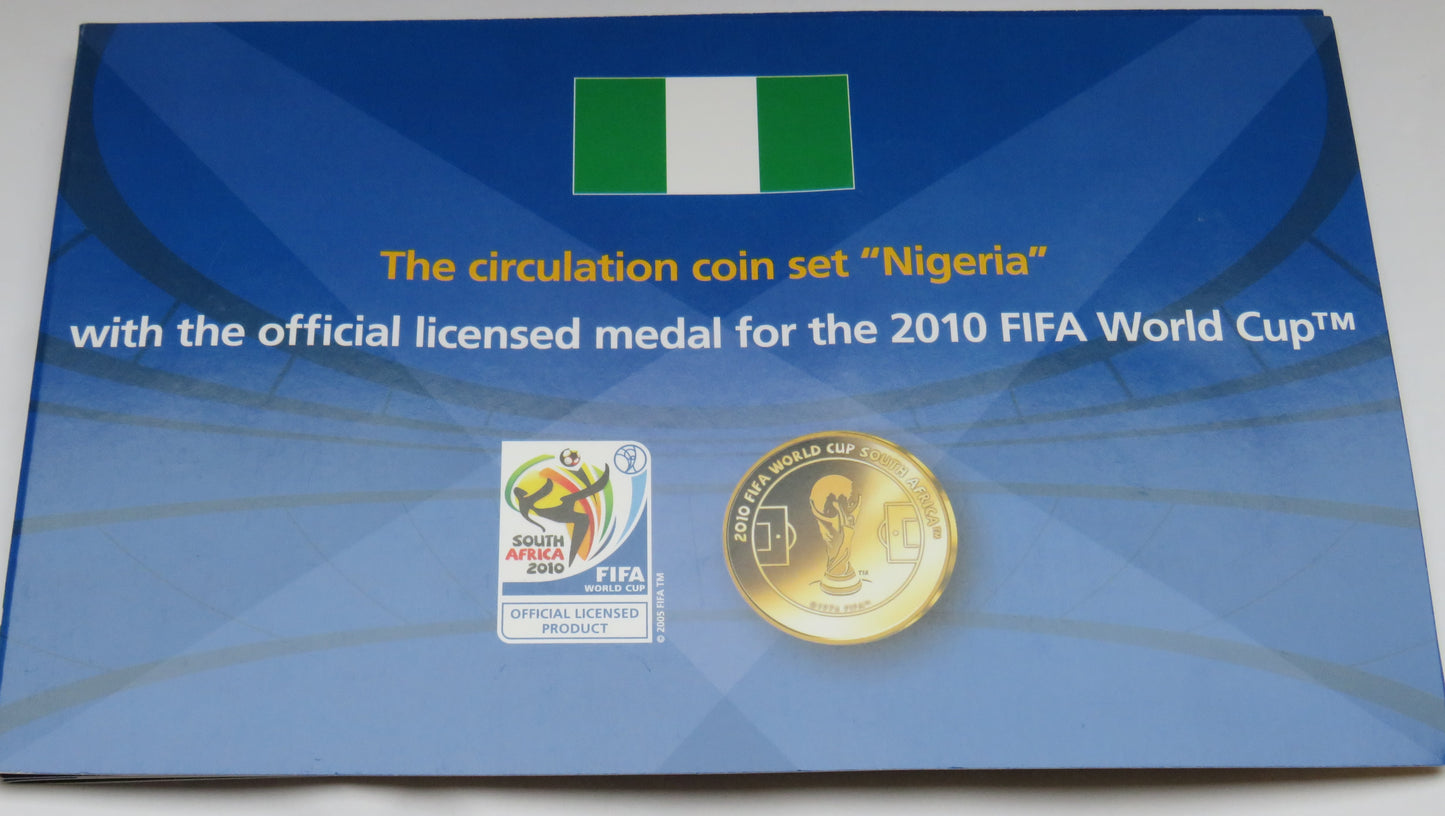 2010 Fifa World Cup Medal & Circulation Coin Set "Nigeria"