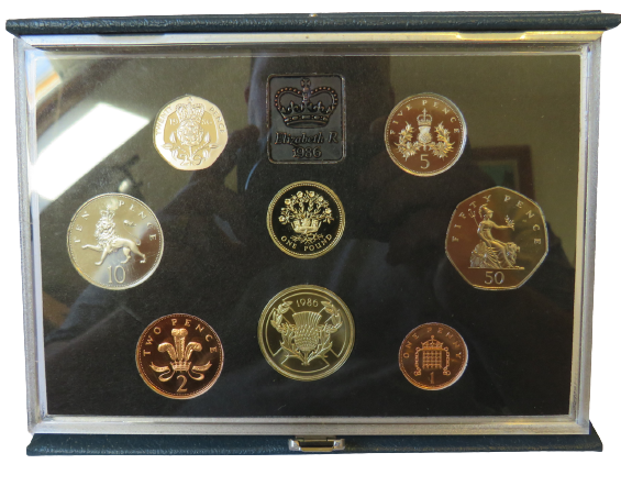 1986 United Kingdom Proof Coin Collection Royal Mint