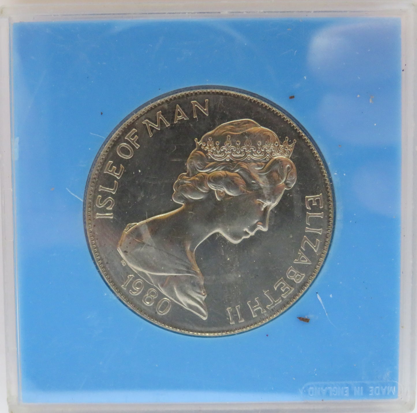 1980 Isle of Man One Crown Coin - 80th Birthday Queen Elizabeth The Queen Mother