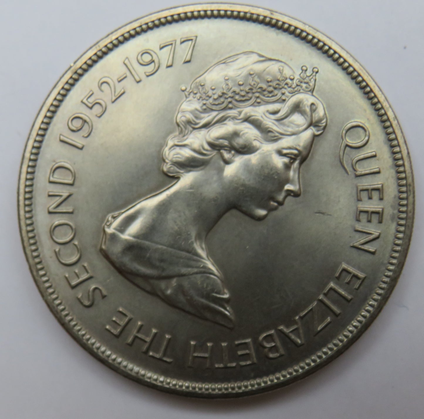 1977 Bailiwick Of Jersey 25 Pence / Crown Coin