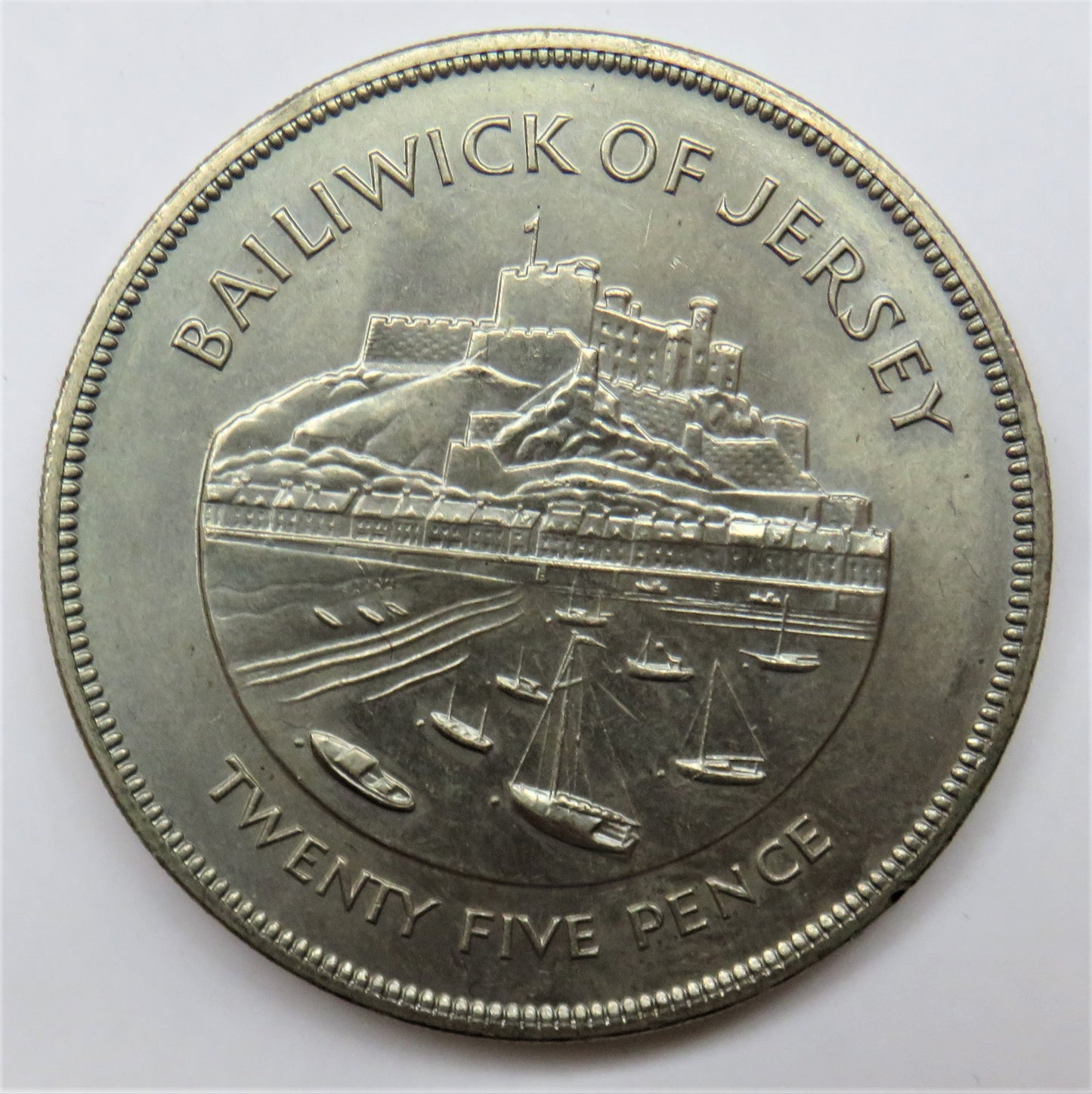1977 Bailiwick Of Jersey 25 Pence / Crown Coin