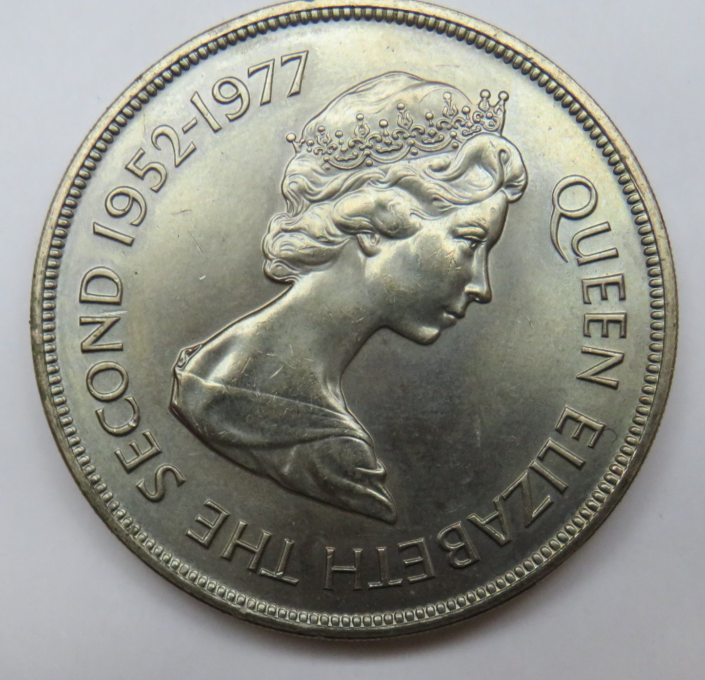 1977 Bailiwick Of Jersey 25 Pence / Crown Coin