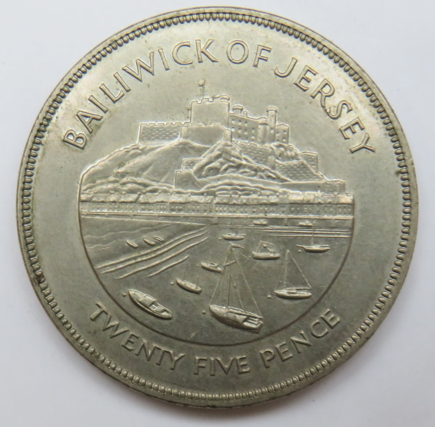 1977 Bailiwick Of Jersey 25 Pence / Crown Coin