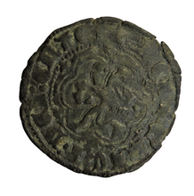 Load image into Gallery viewer, 1390-06 Spain - Castille &amp; Leon Enrique III Blanca Coin
