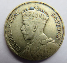 Load image into Gallery viewer, 1933 King George V New Zealand Silver Florin Coin
