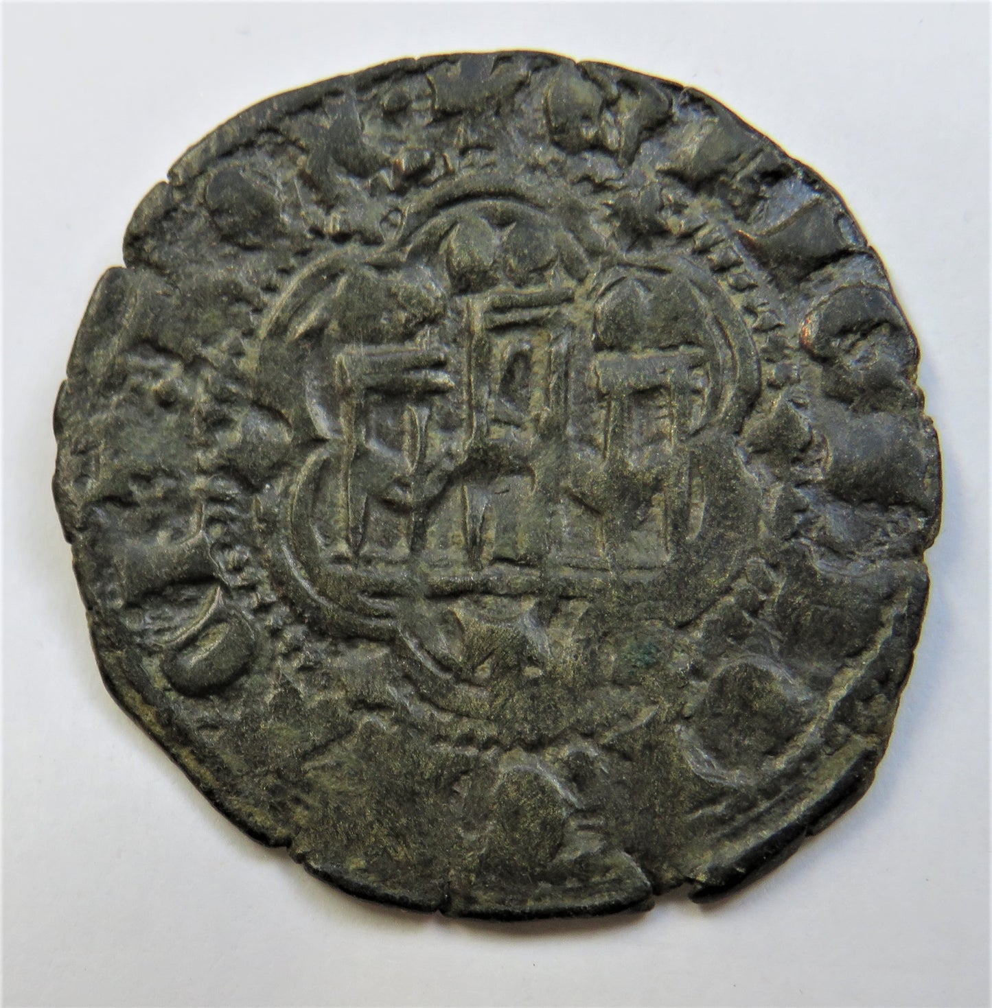 1390-06 Spain - Castille & Leon Enrique III Blanca Coin