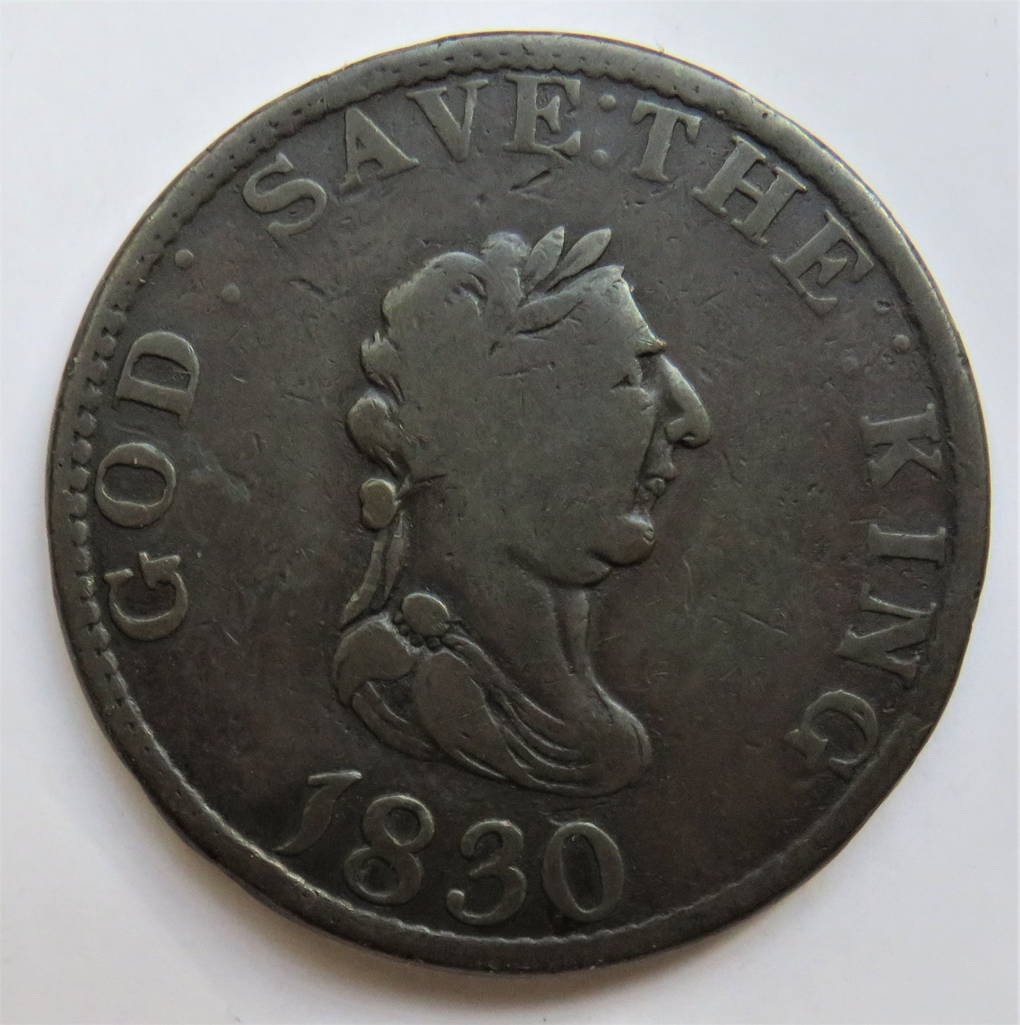 1830 One Penny Token John McTurk Isle of Man - For Public Accommodation