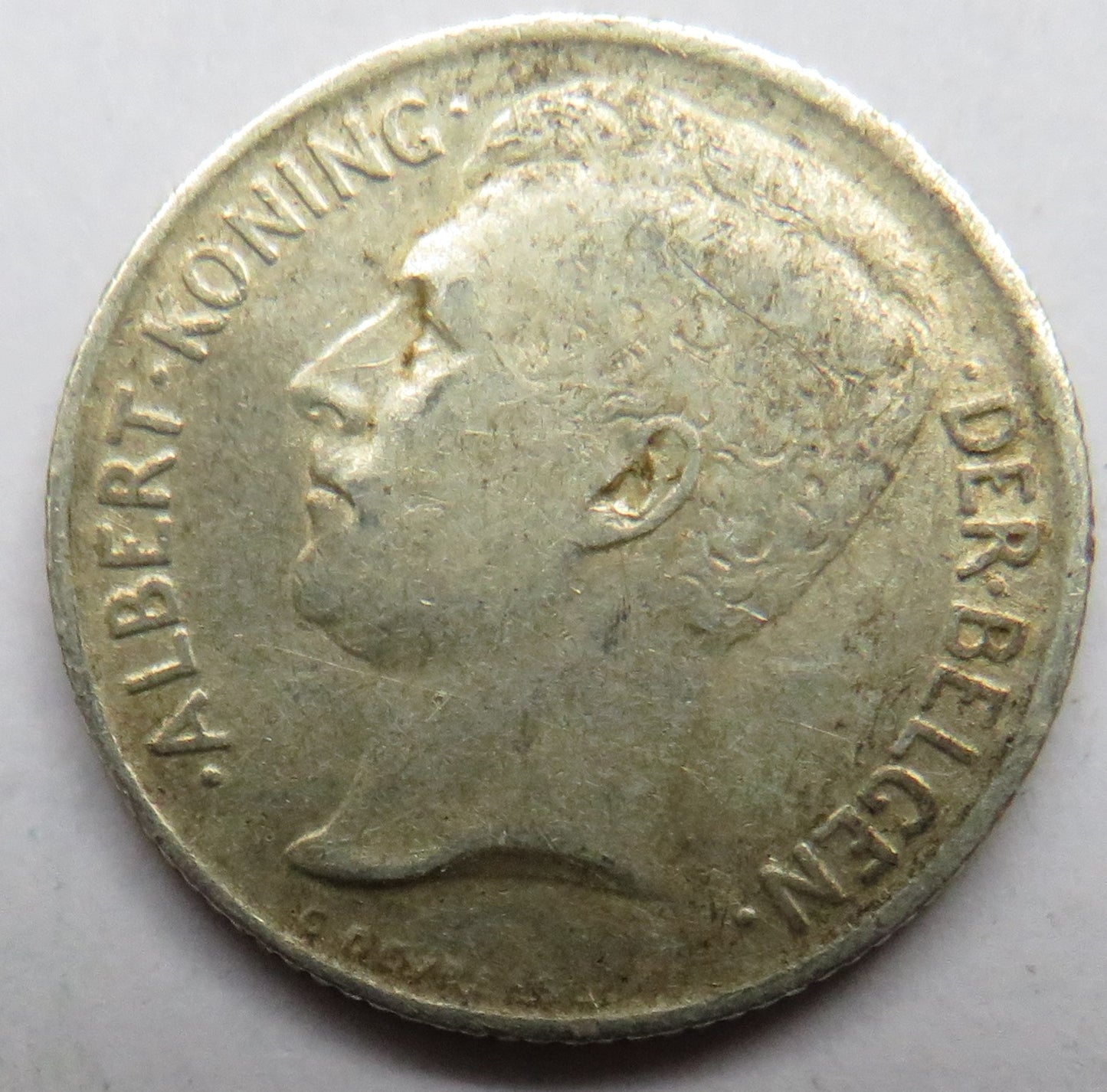 1911 Belgium Silver 50 Centimes Coin