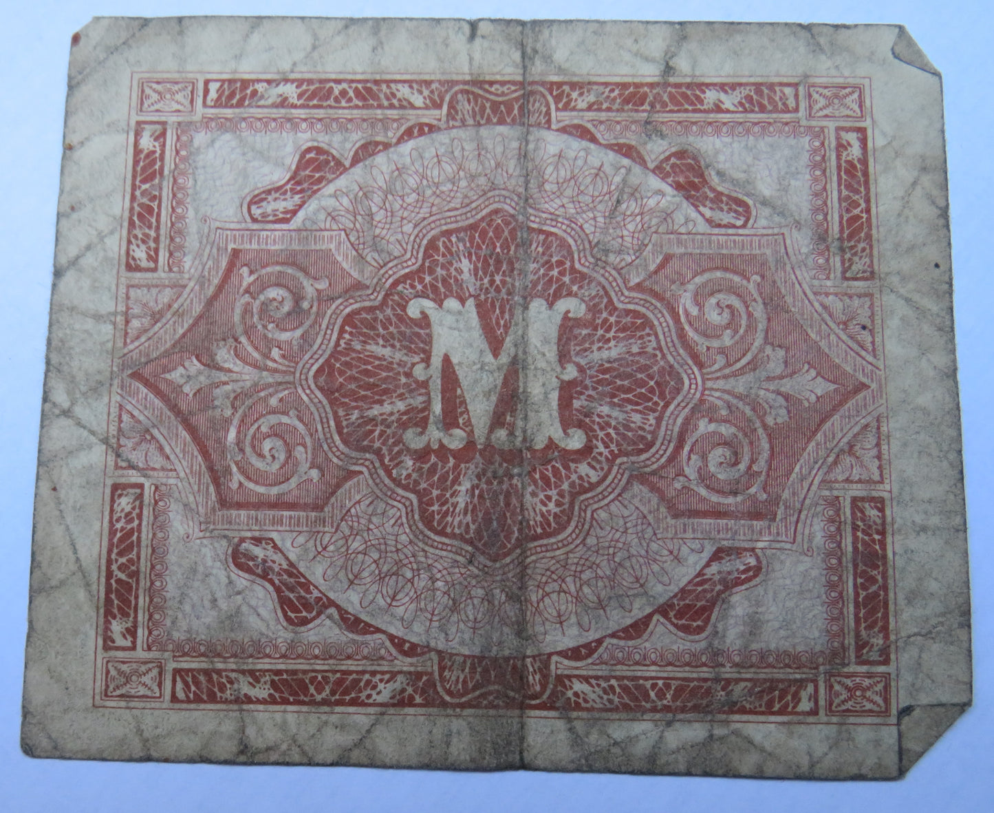 1944 Germany 1/2 Mark Banknote