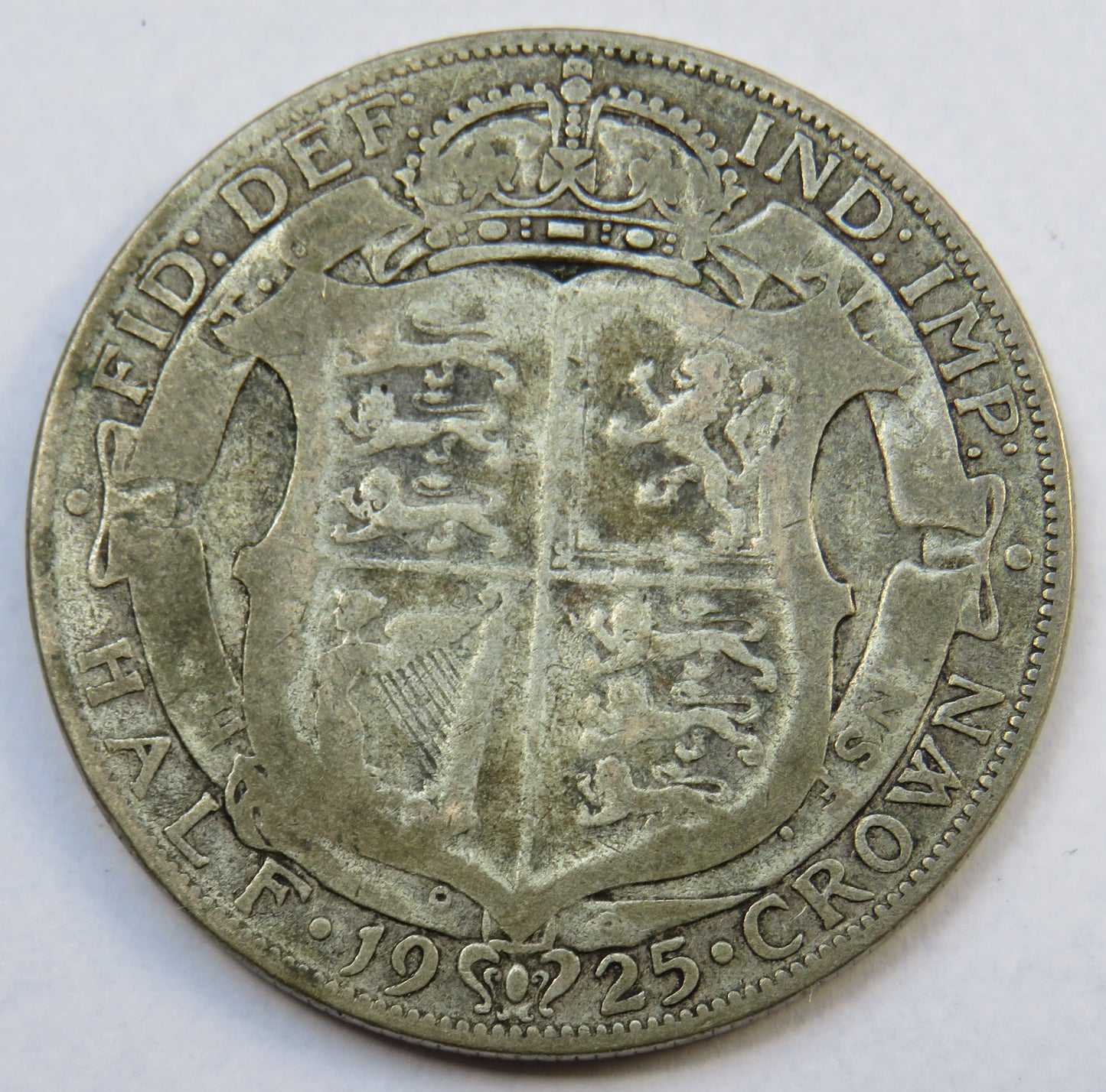 1925 King George V Silver Halfcrown Coin Scarce Date - Great Britain
