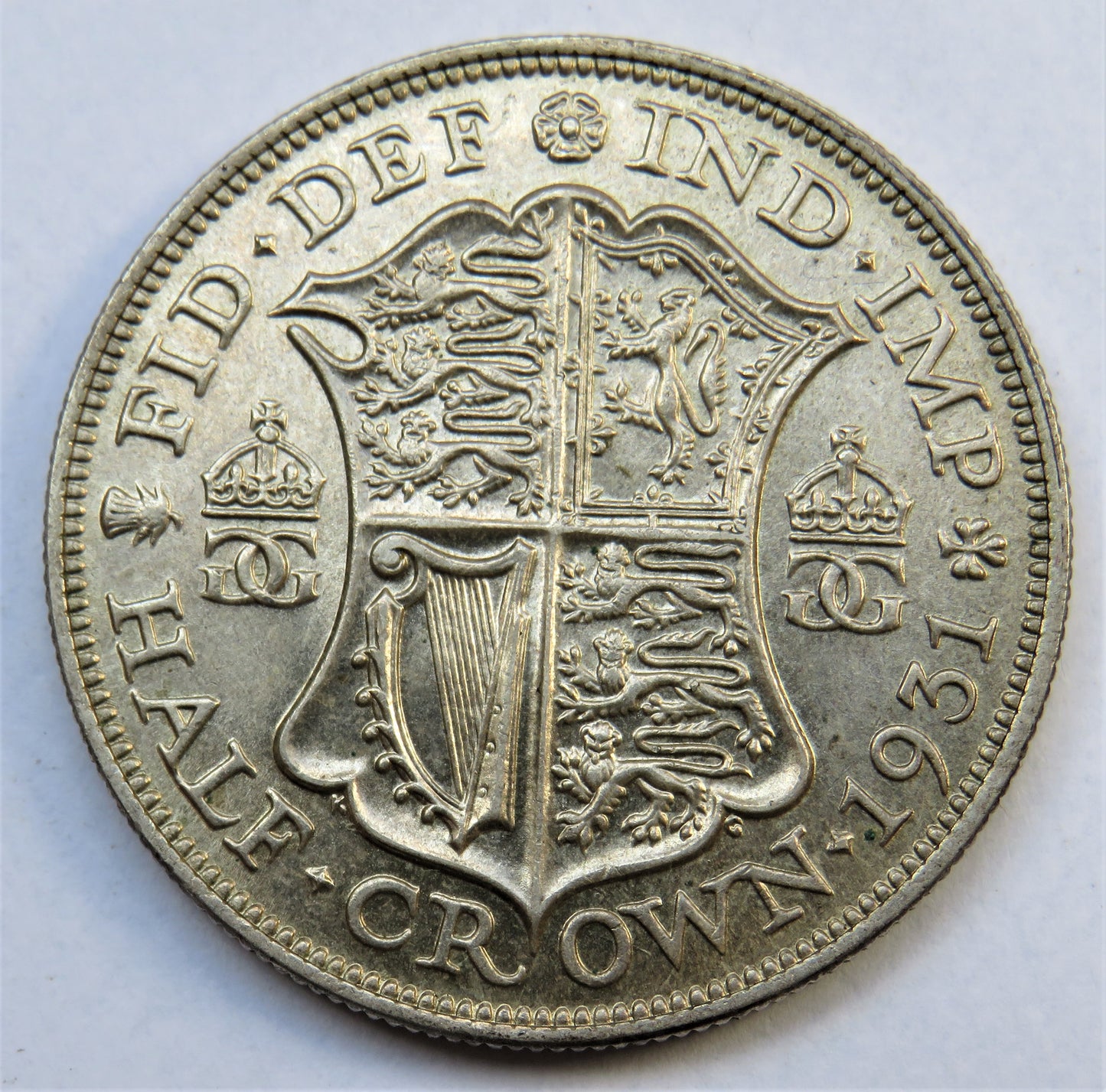 1931 King George V Silver Halfcrown Coin - Great Britain