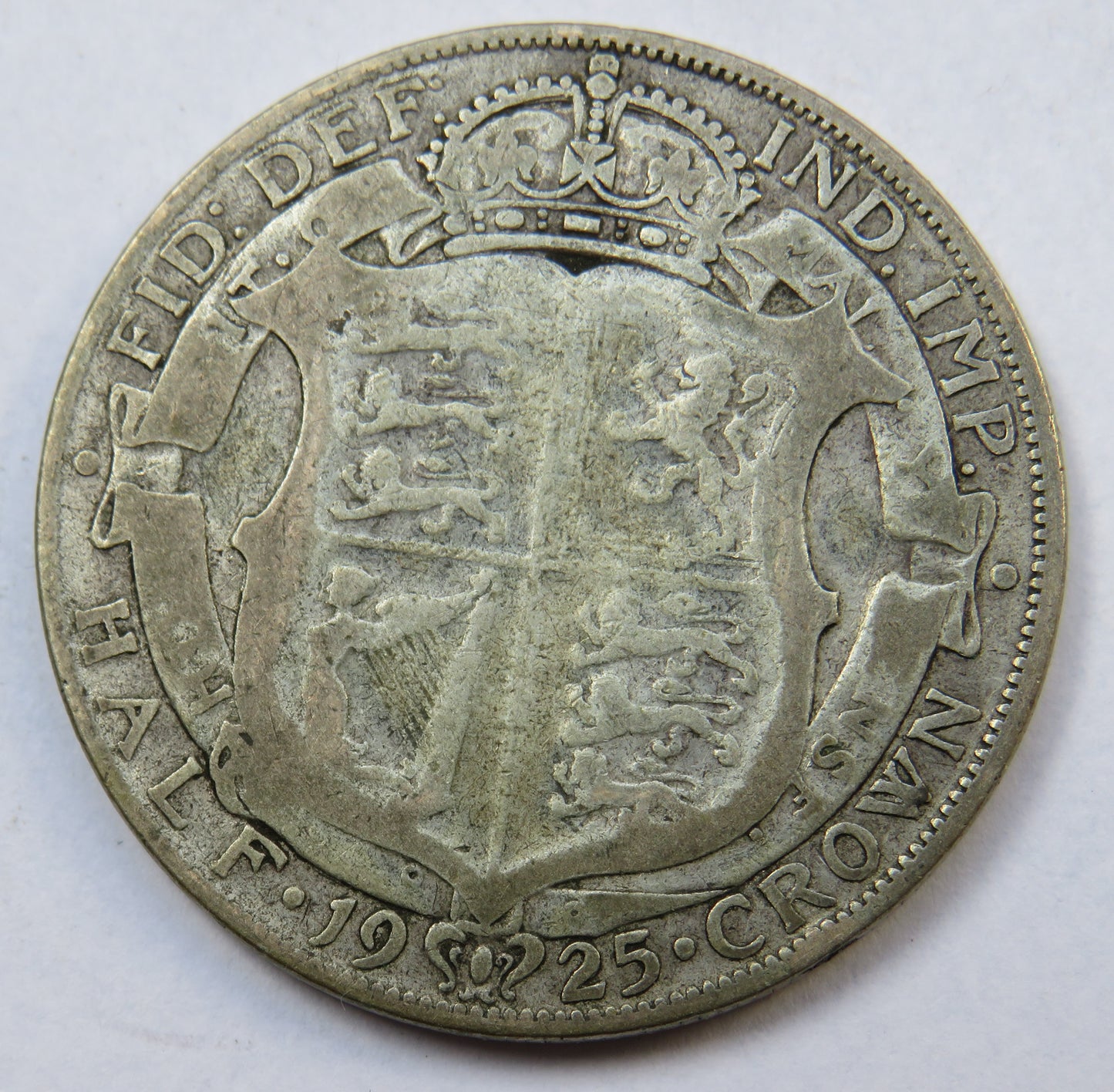 1925 King George V Silver Halfcrown Coin Scarce Date - Great Britain