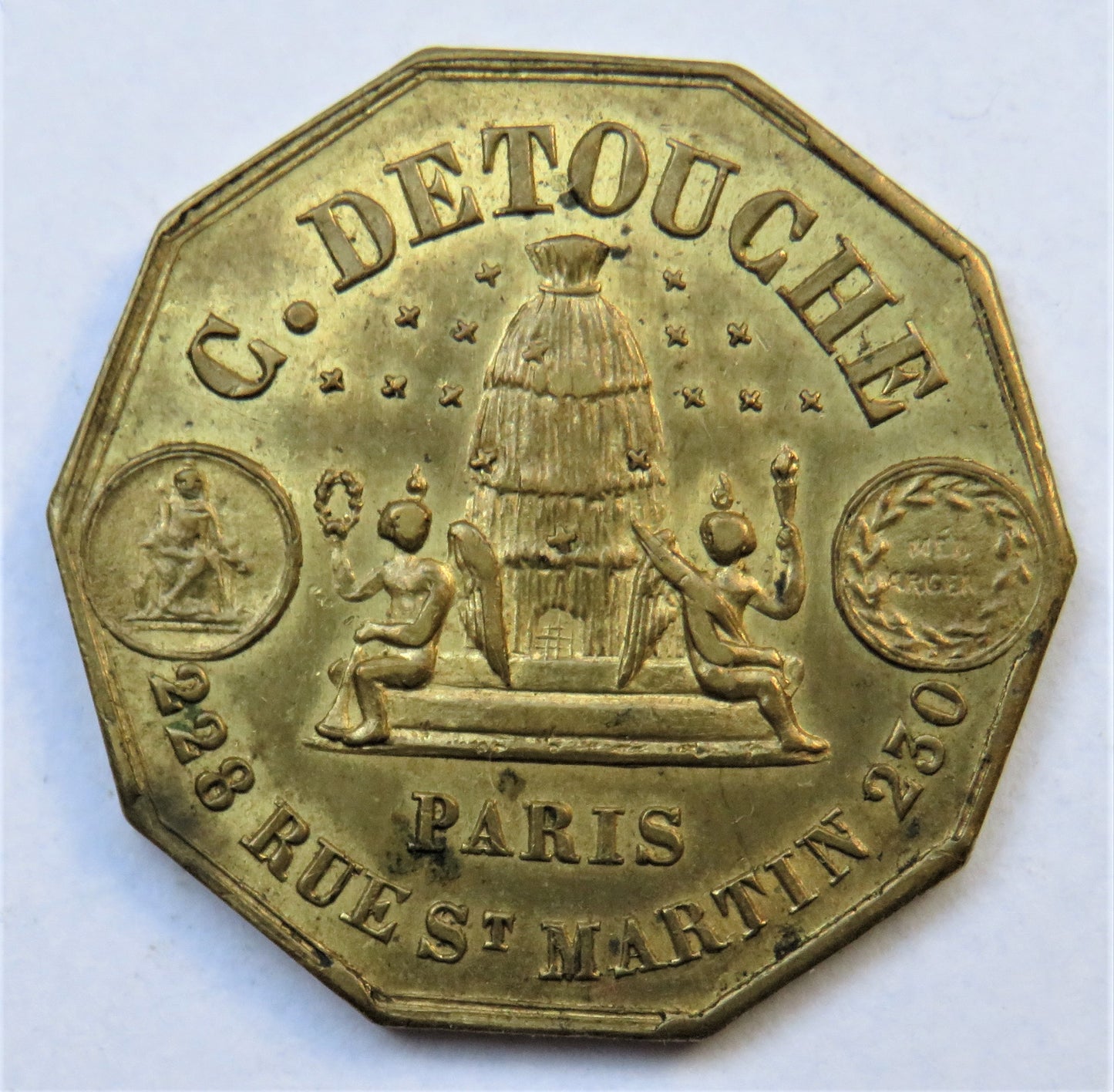 C.Detouche Paris Maison De Confiance Invariable PrixFixe Horlogerie French Token
