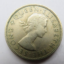 Load image into Gallery viewer, 1961 Queen Elizabeth II New Zealand One Florin Coin
