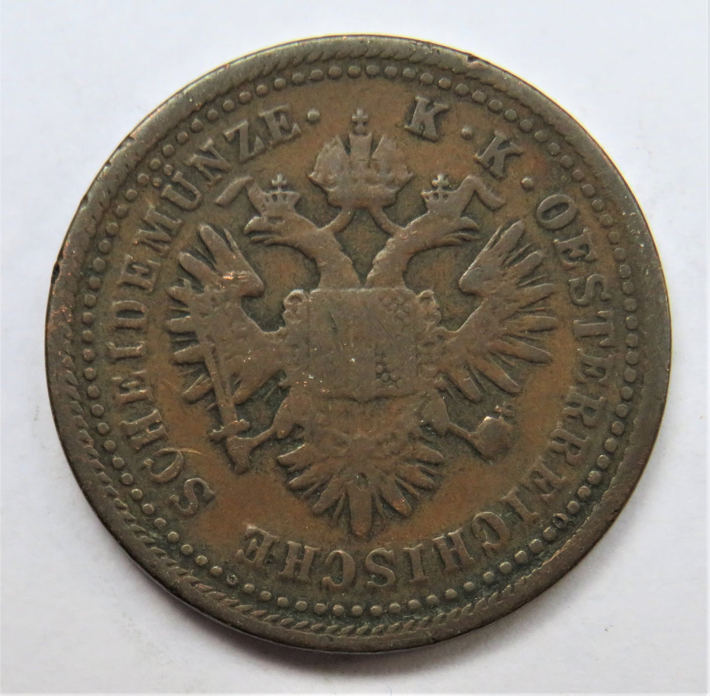 1851-A Austria Kreuzer Coin
