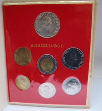 Load image into Gallery viewer, 1982 Vatican Coin Set Includes Silver 1000 Lira

