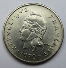Load image into Gallery viewer, 1970 French Polynesia 20 Francs Coin
