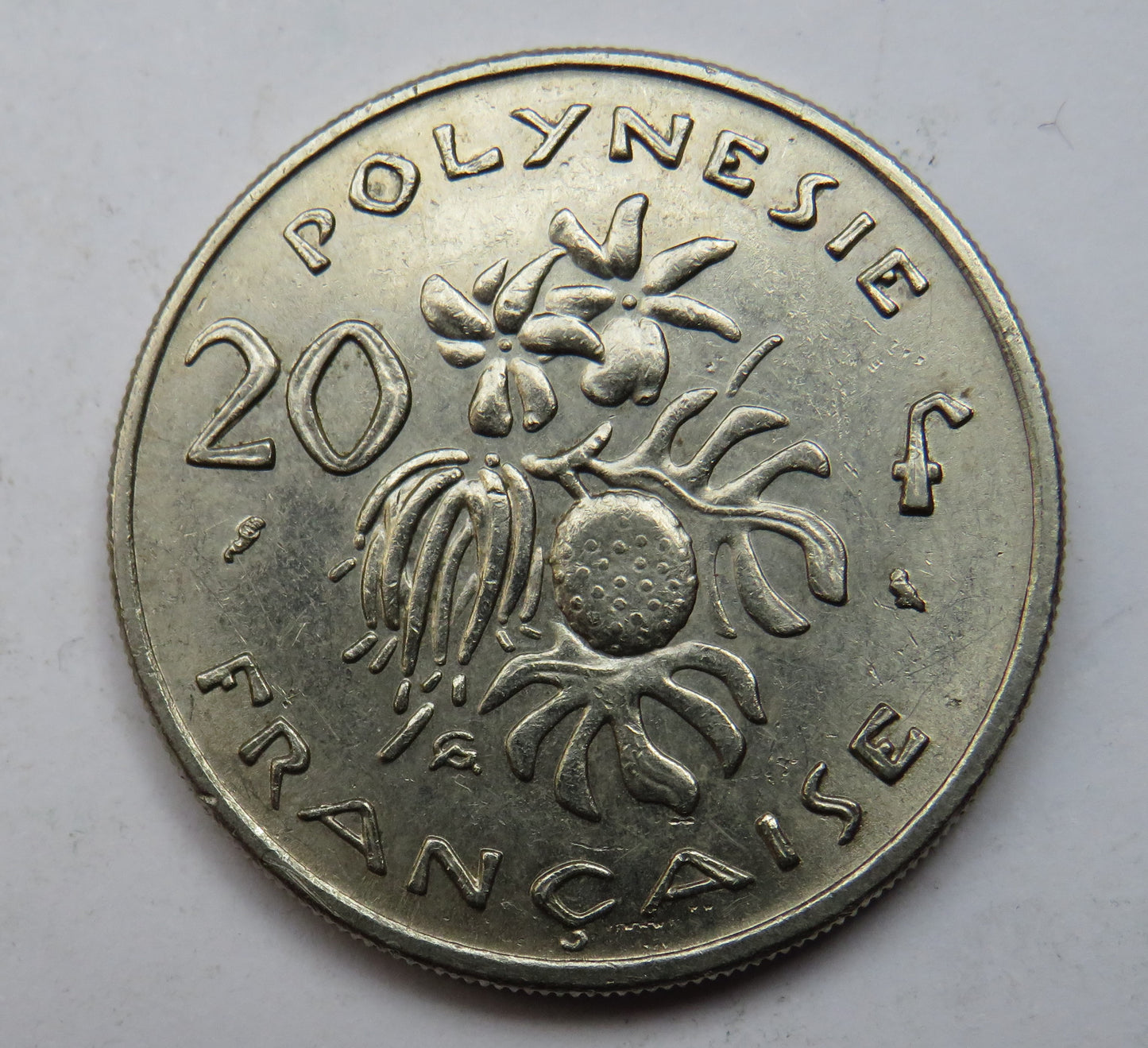 1970 French Polynesia 20 Francs Coin