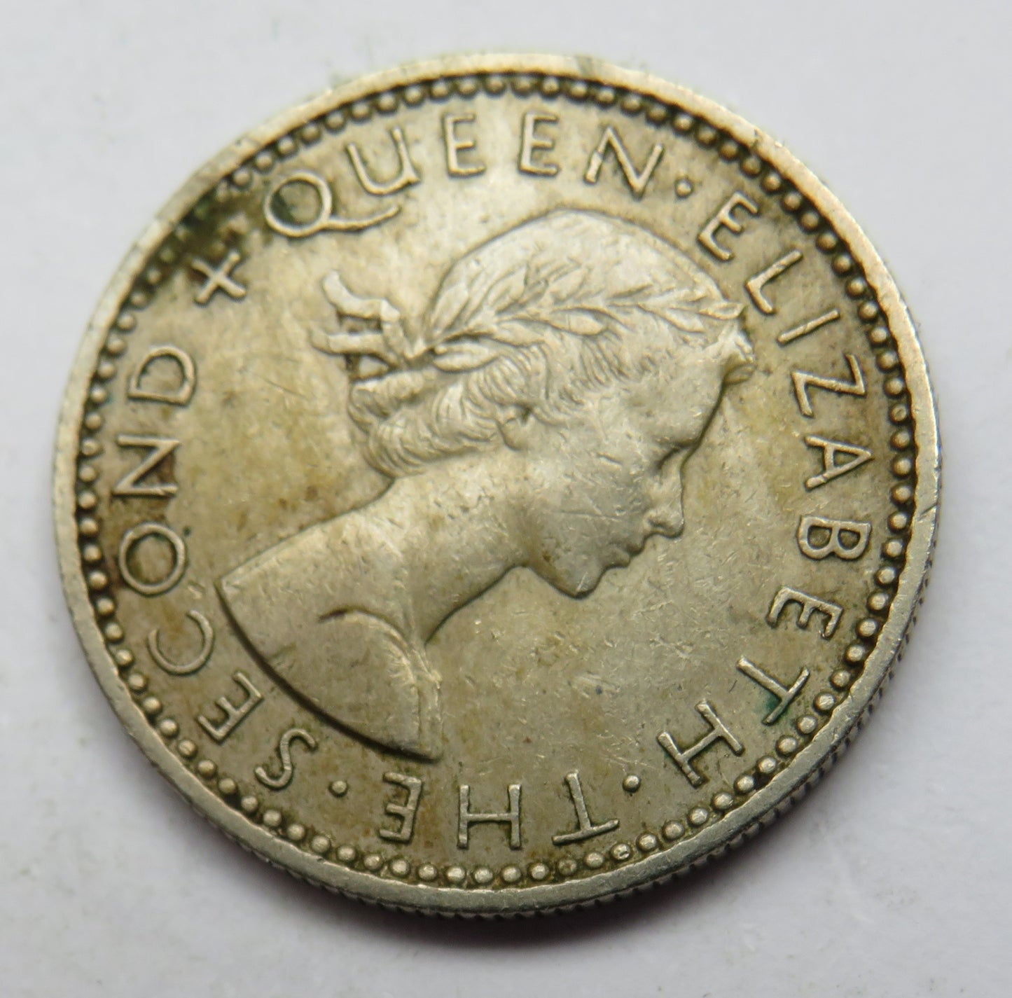 1965 King George VI New Zealand Sixpence Coin