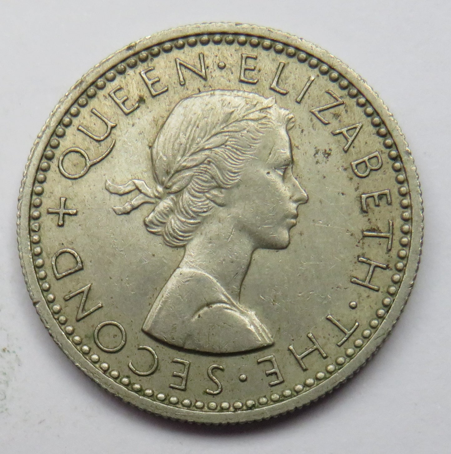 1965 King George VI New Zealand Sixpence Coin