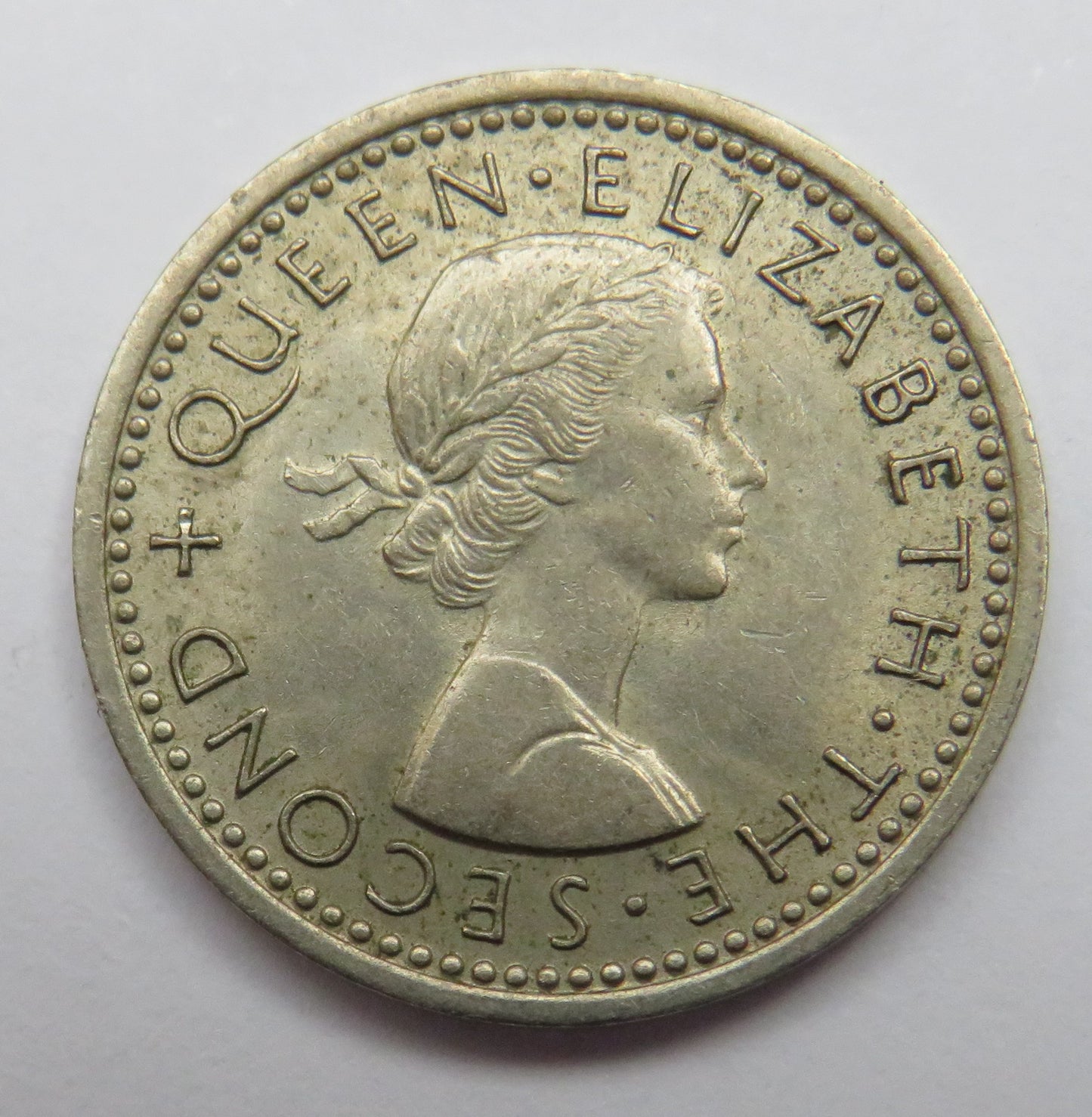 1957 Queen Elizabeth II New Zealand Threepence Coin