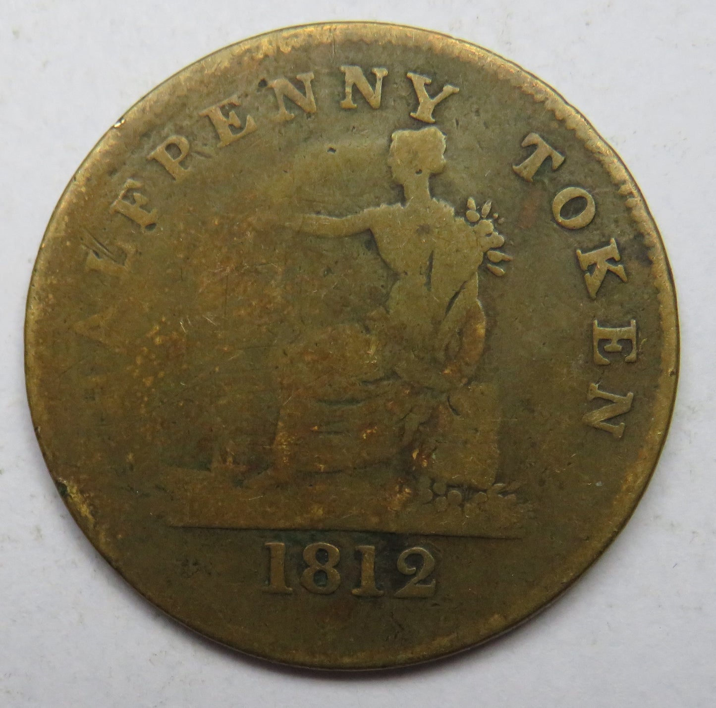 1812 Canada Halfpenny Token