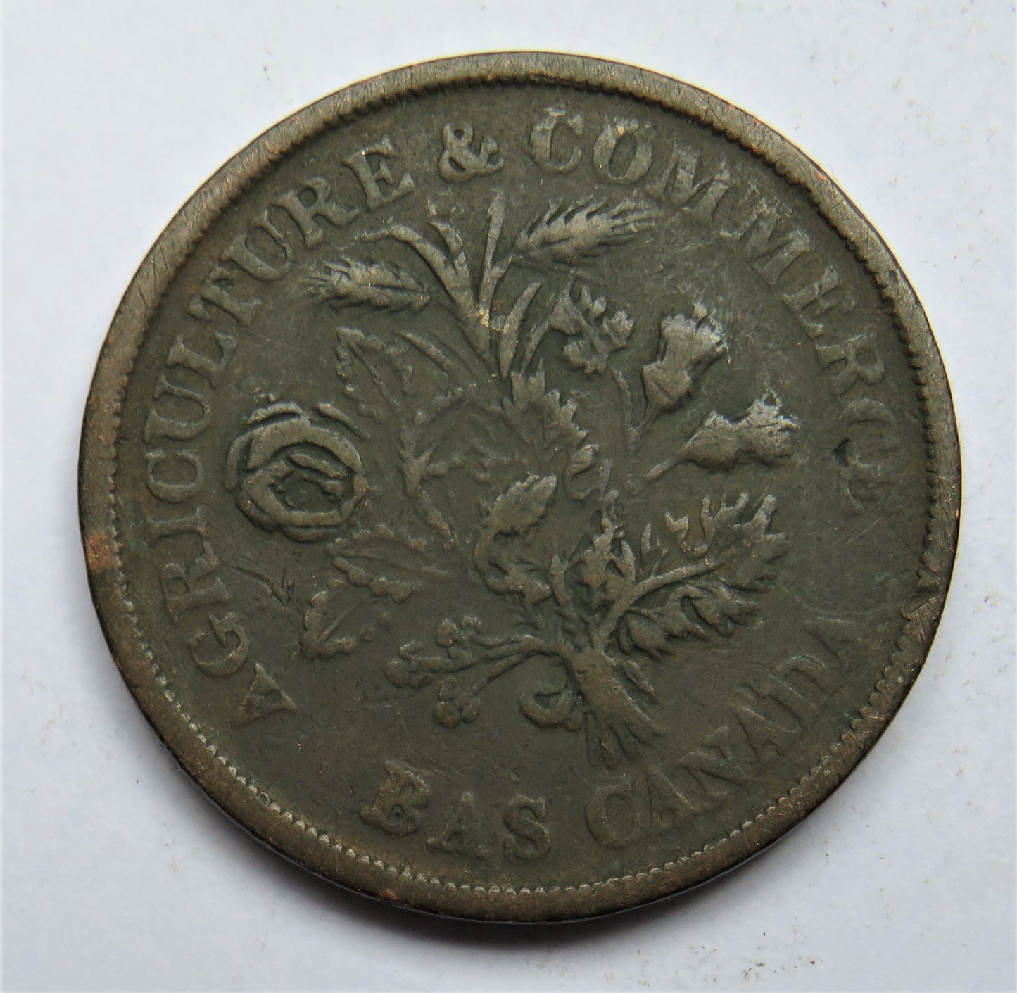 Agriculture & Commerce Bas Canada Banque Du People Un Sou Montreal