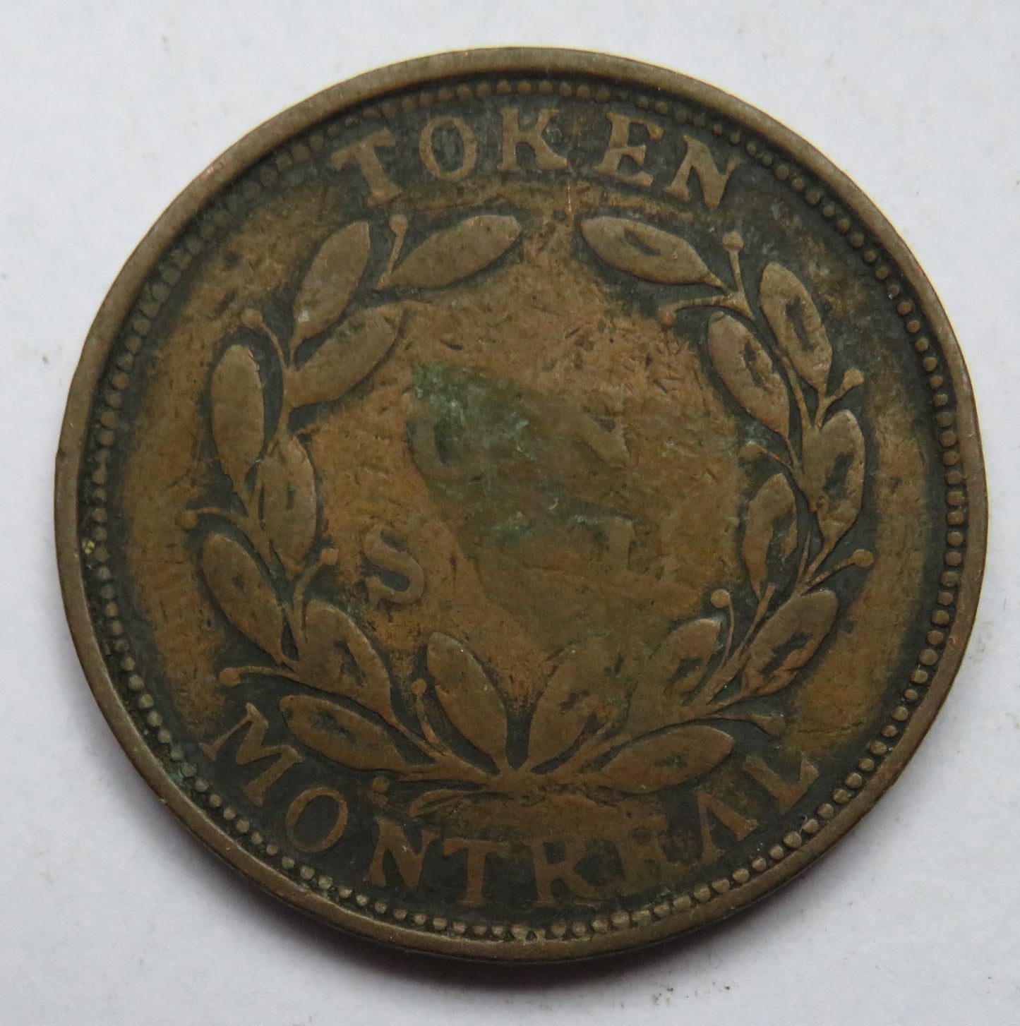 Agriculture & Commerce Bas Canada Un Sou Montreal Token