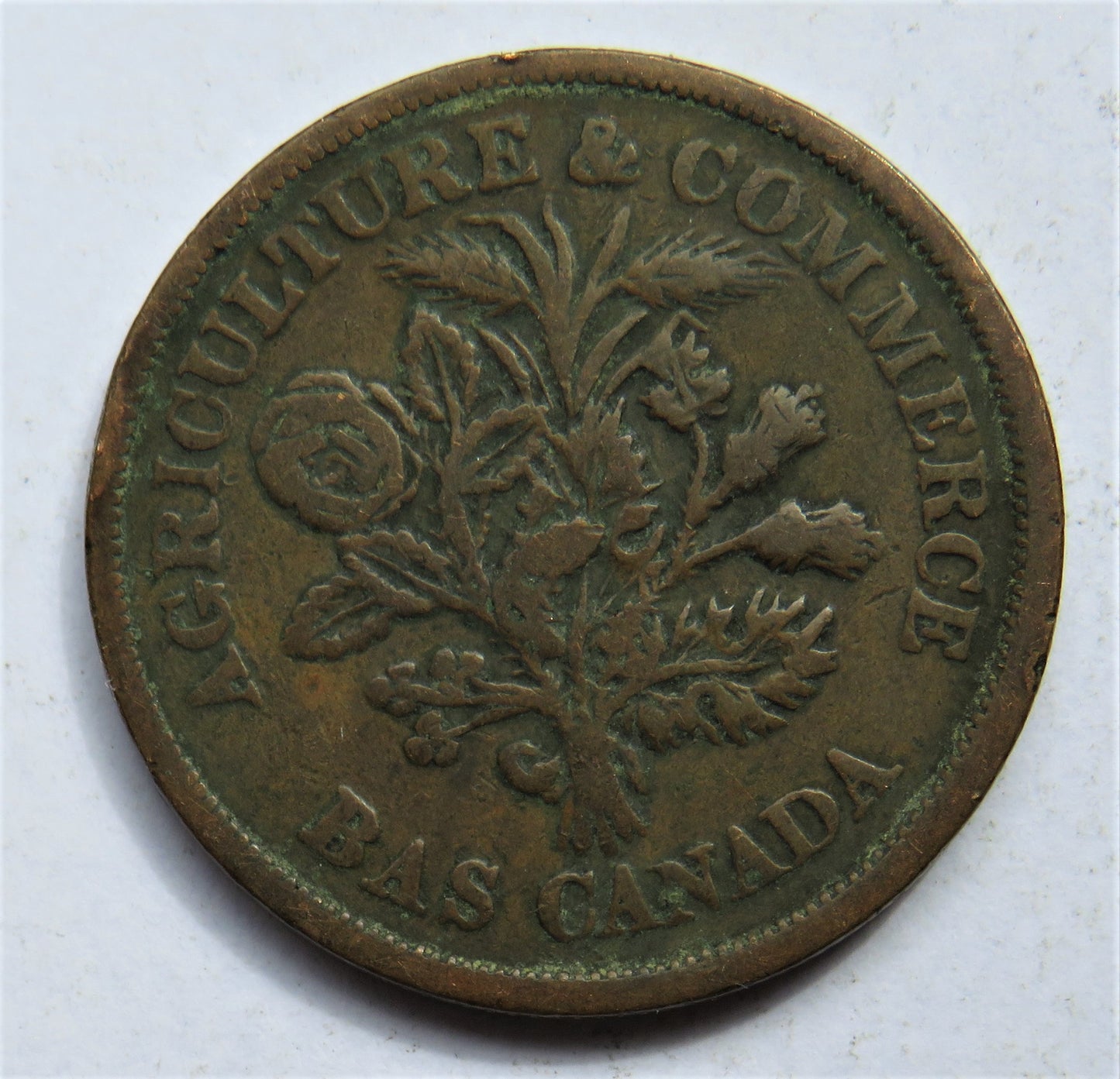 Agriculture & Commerce Bas Canada Banque Du People Un Sou Montreal